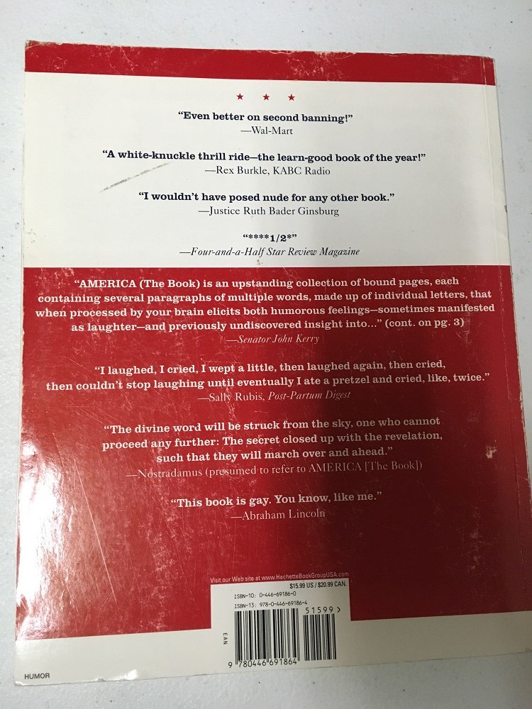 THE DAILY SHOW WITH JON STEWART PRESENTS AMERICA (THE BOOK): A Citizen's Guide to Democracy Inaction used book depot