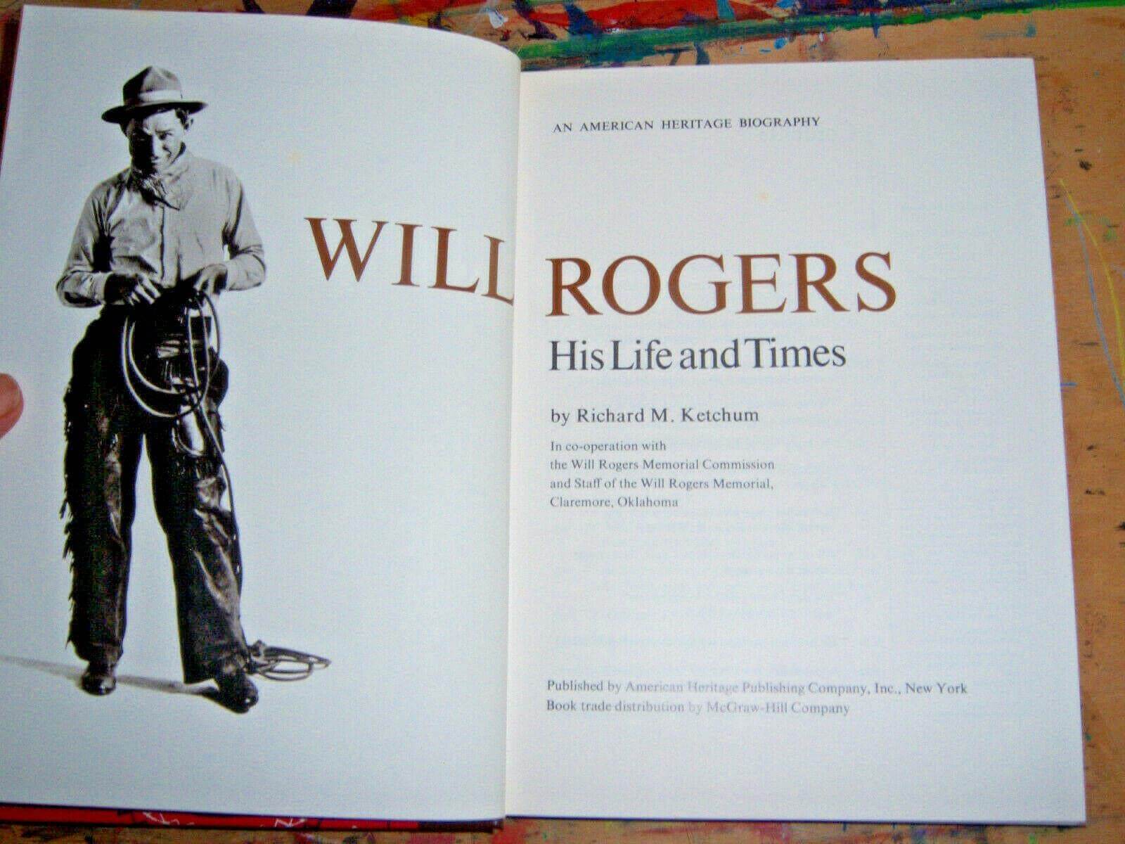 WILL ROGERS The Man and His Times used book depot