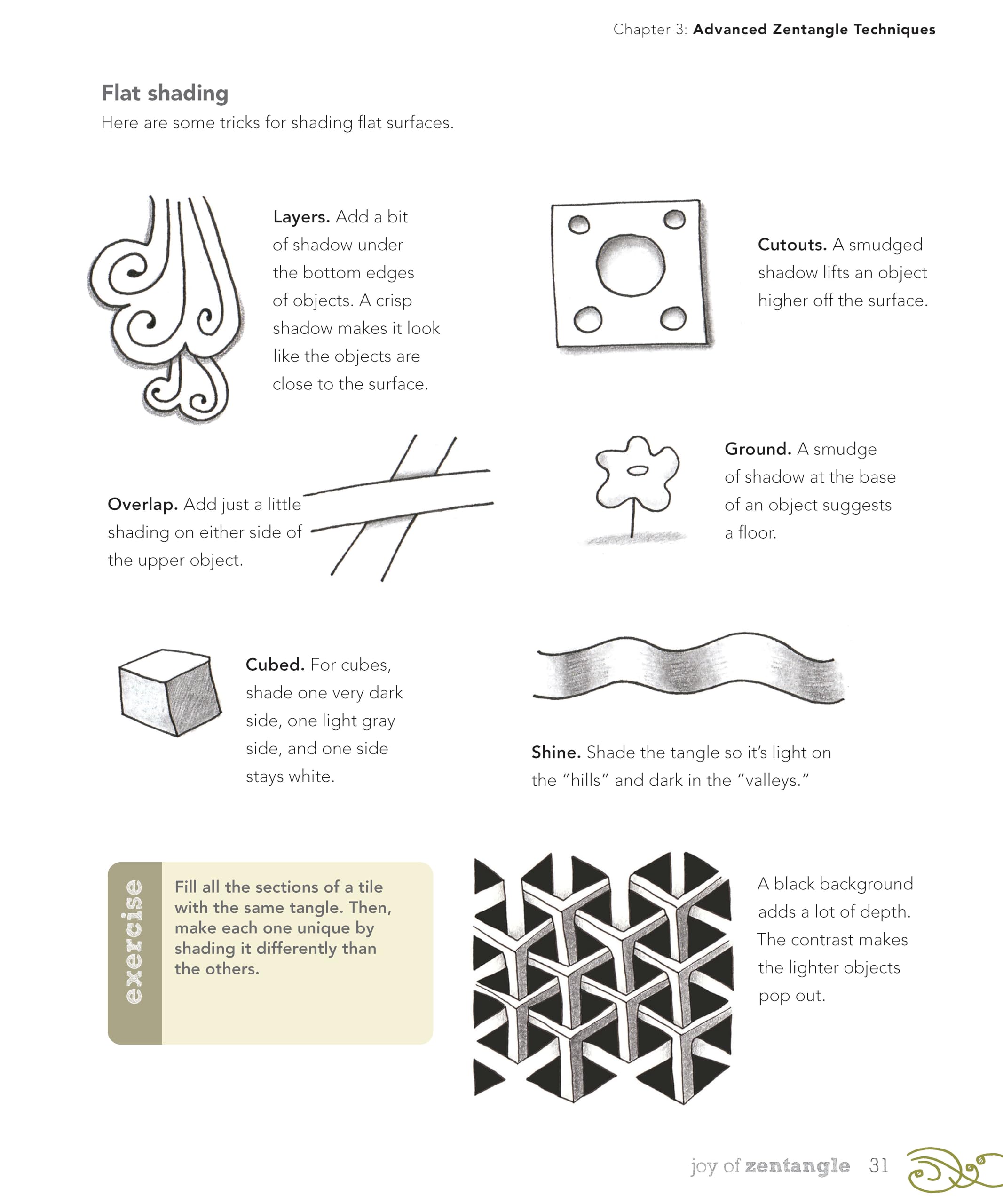 Joy of Zentangle: Drawing Your Way to Increased Creativity, Focus, and Well-Being (Design Originals) Instructions for 101 Tangle Patterns from CZTs Suzanne McNeill, Sandy Steen Bartholomew, & used book depot
