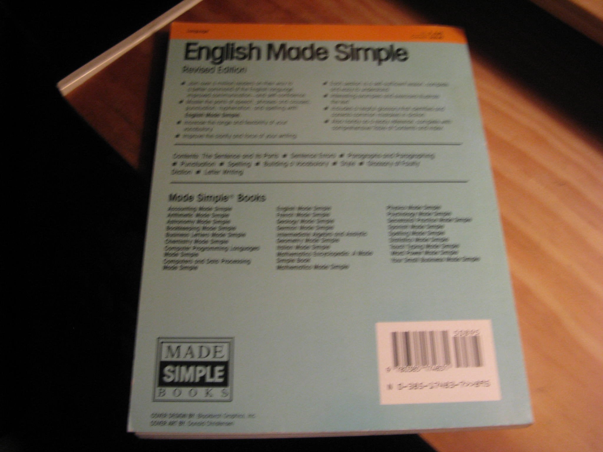 English Made Simple, Revised Edition: A Complete, Step-by-Step Guide to Better Language Skills used book depot