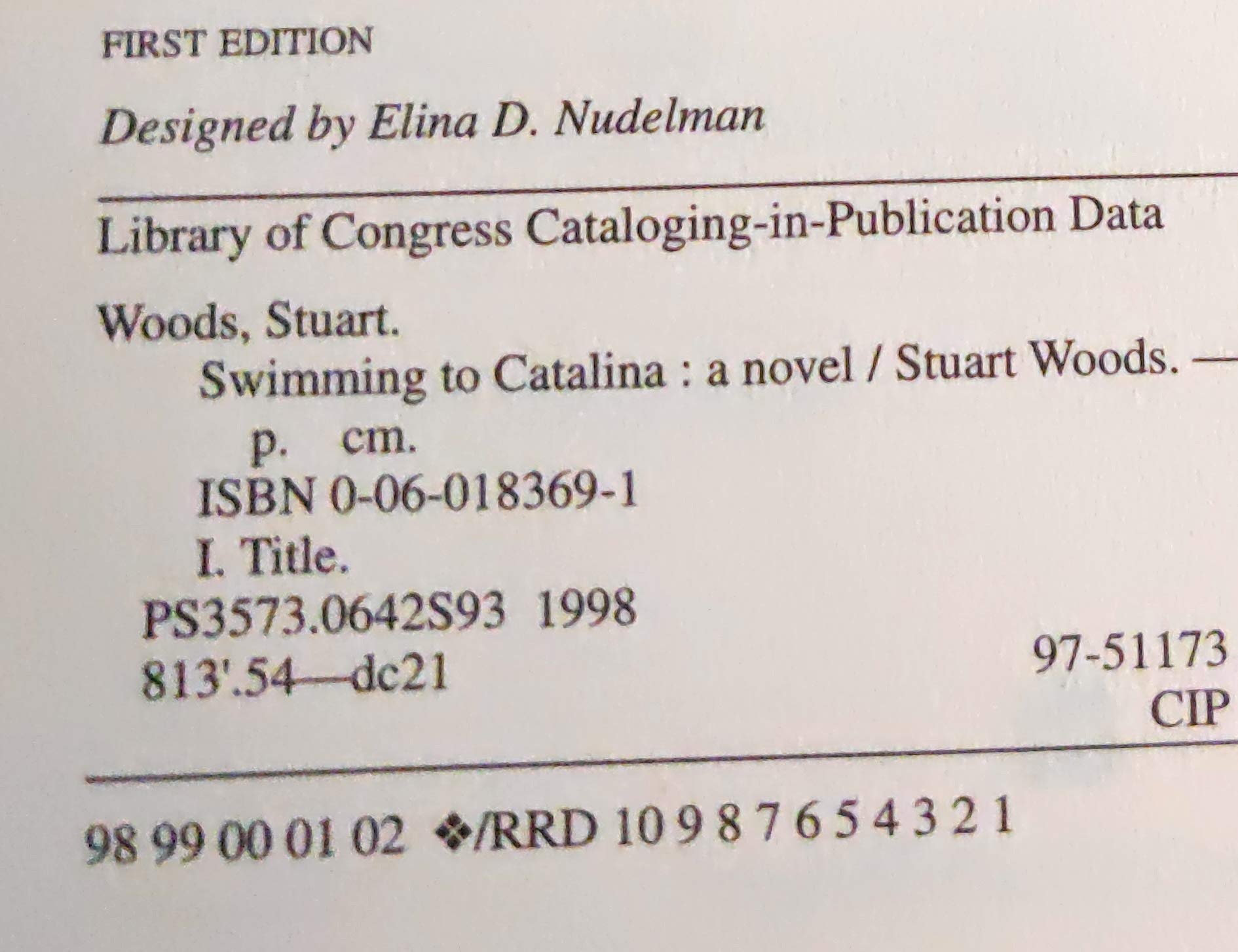 Swimming to Catalina: A Novel used book depot