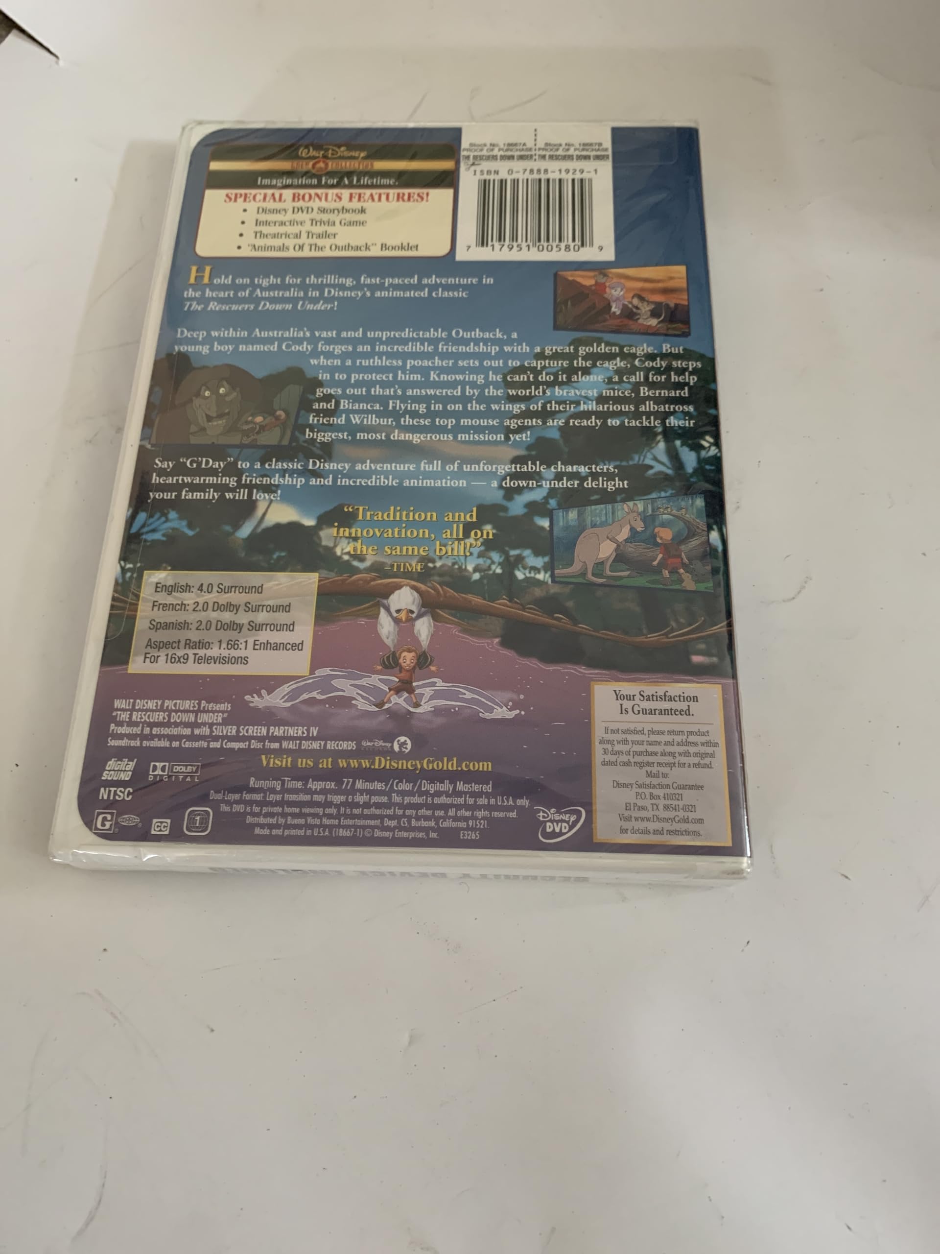 The Rescuers Down Under (Gold Collection) [DVD]