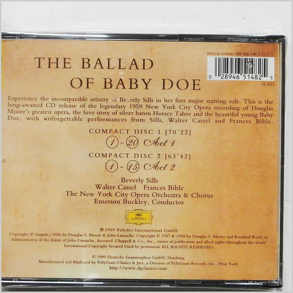 Moore / LaTouche: The Ballad of Baby Doe used book depot