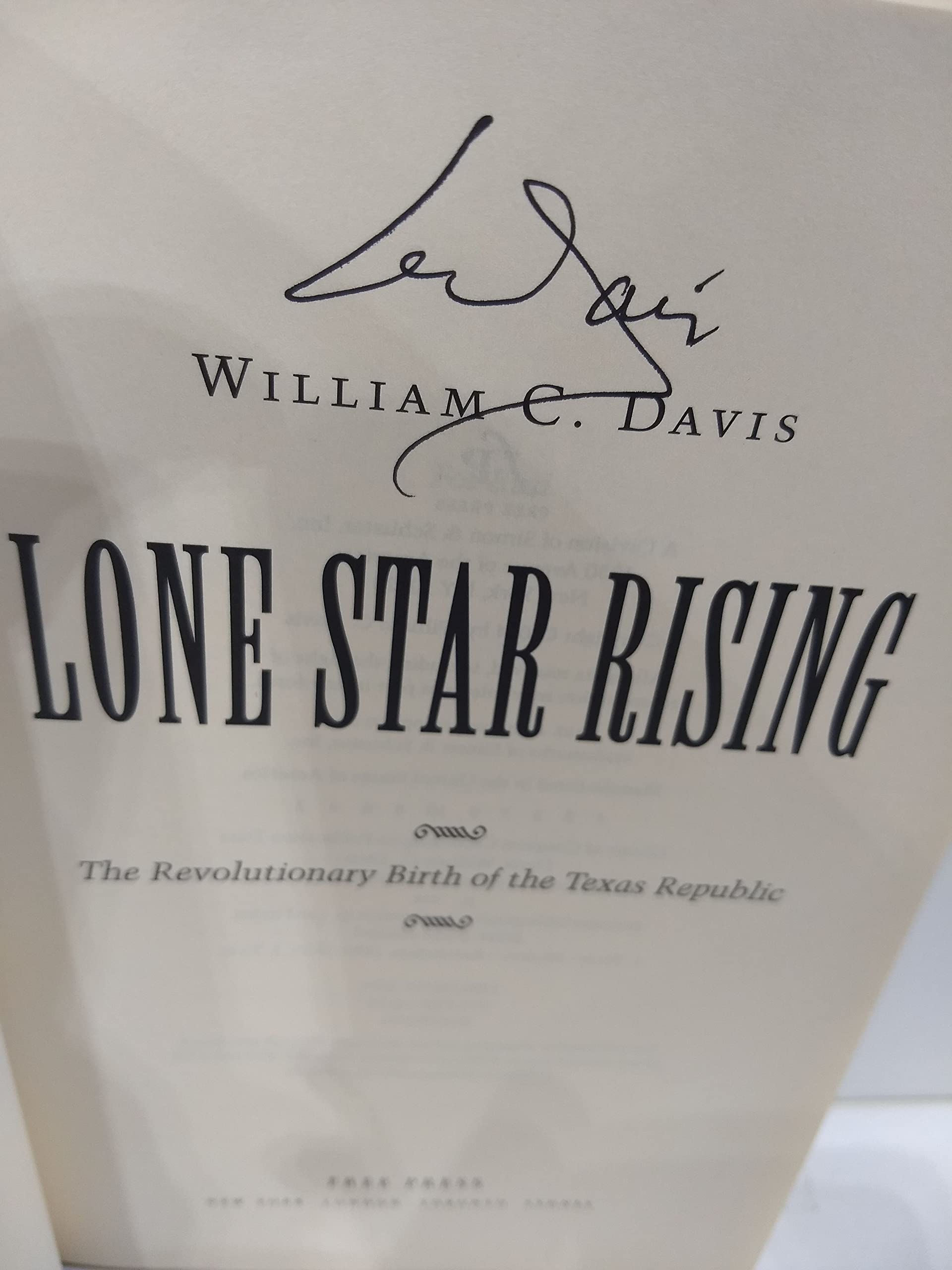 Lone Star Rising used book depot