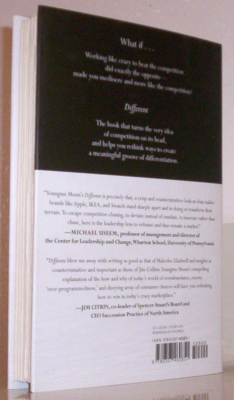 Different: Escaping the Competitive Herd used book depot