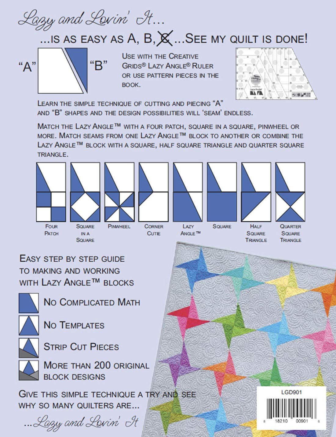 Lazy and Lovin' it: Step By Step Guide to 250 Lazy Angle Blocks