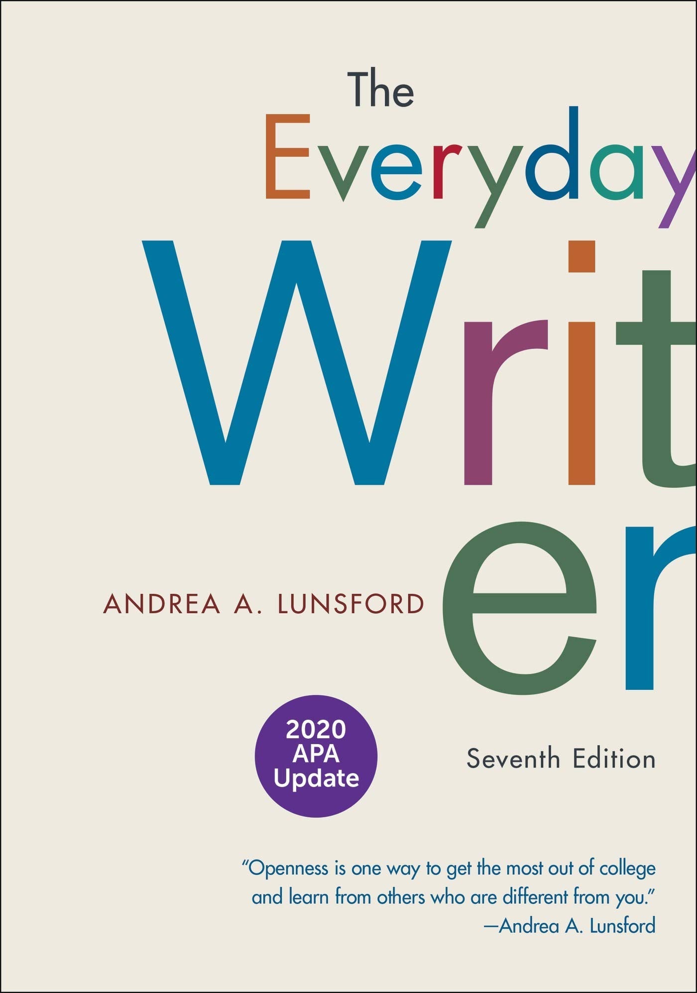 The Everyday Writer with 2020 APA Update used book depot