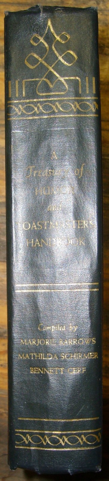 A Treasury of Humor and Toastmaster's Handbook used book depot
