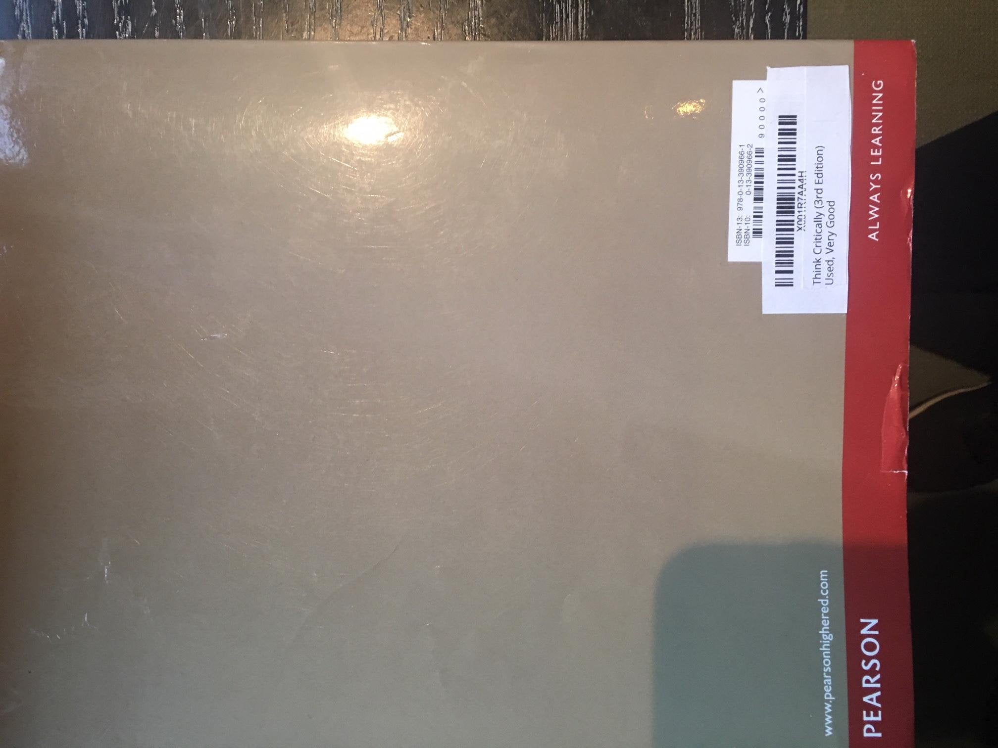 Think Critically (3rd Edition) used book depot