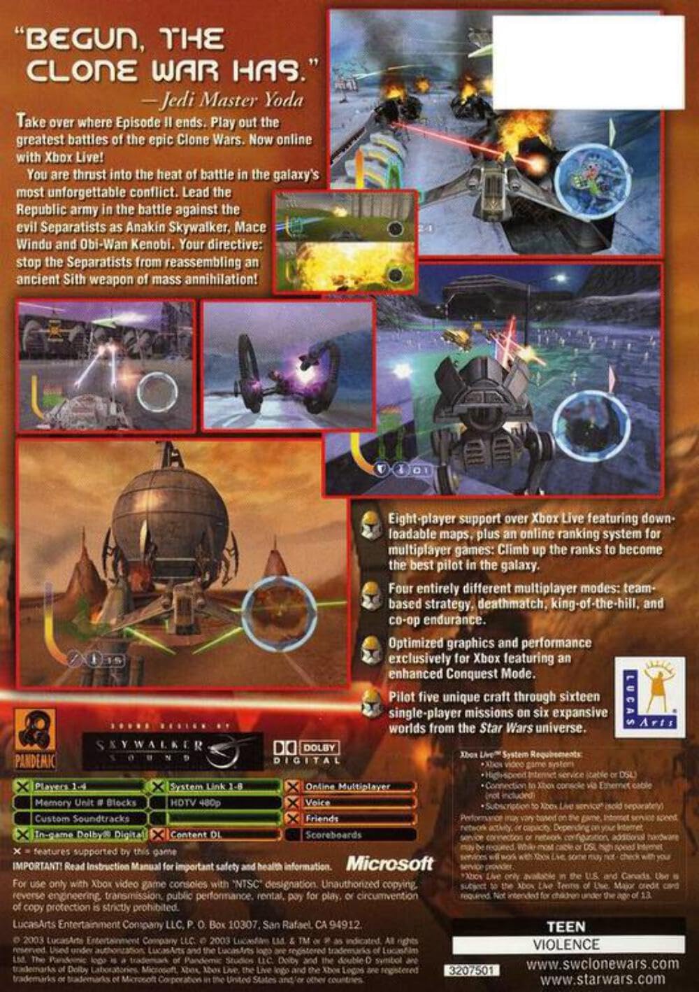 Star Wars Clone Wars - Xbox used book depot