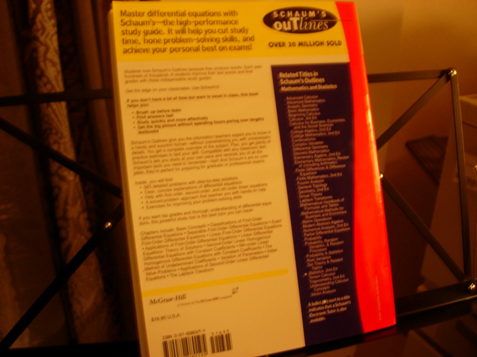 Schaum's Outline of Differential Equations used book depot