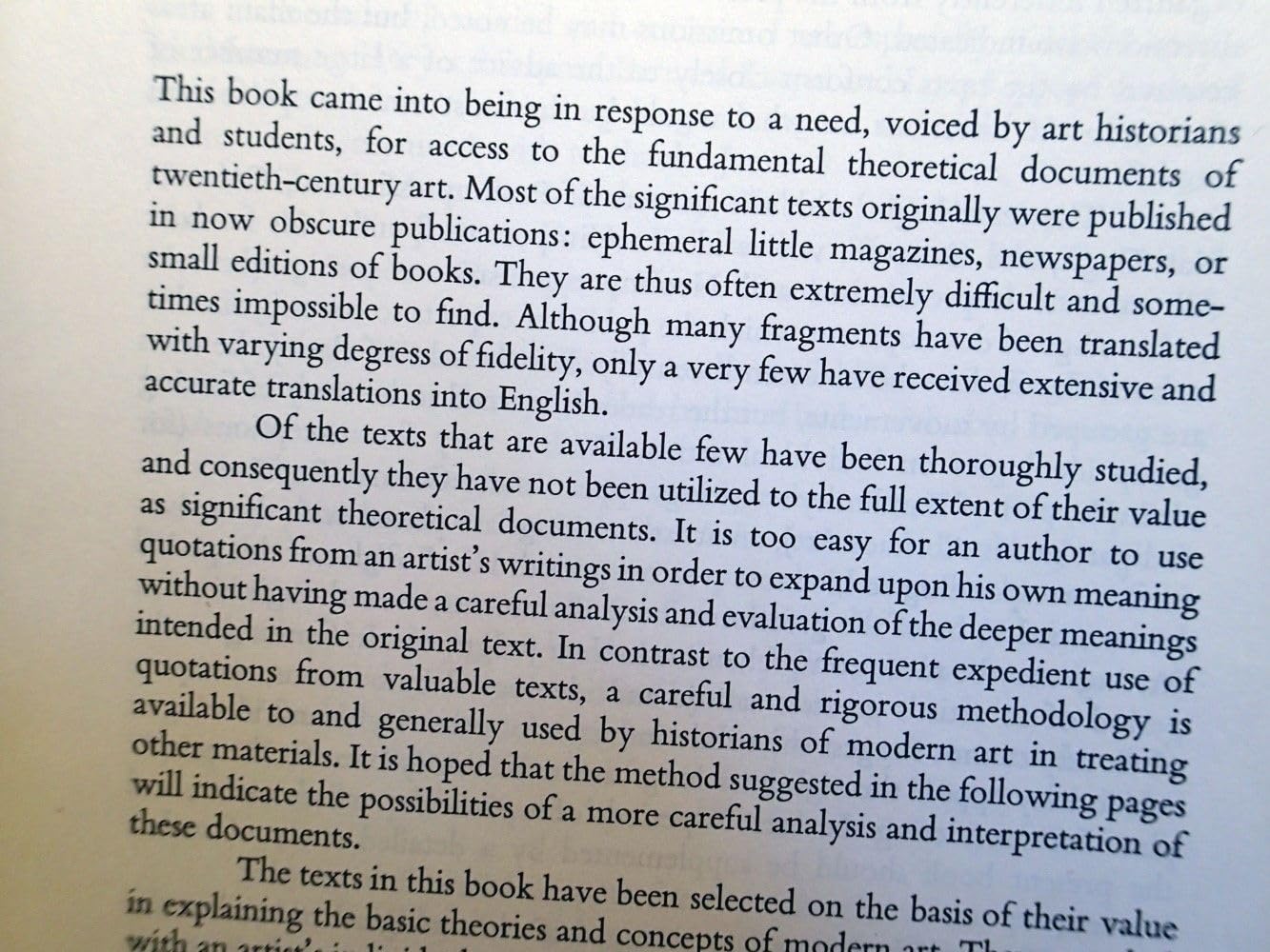 Theories of Modern Art used book depot