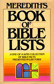 Meredith's Book of Bible Lists used book depot