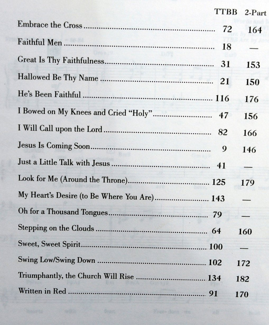 Faithful Men: Arrangements For Four Part Men's Voices (Optional Two Part) used book depot