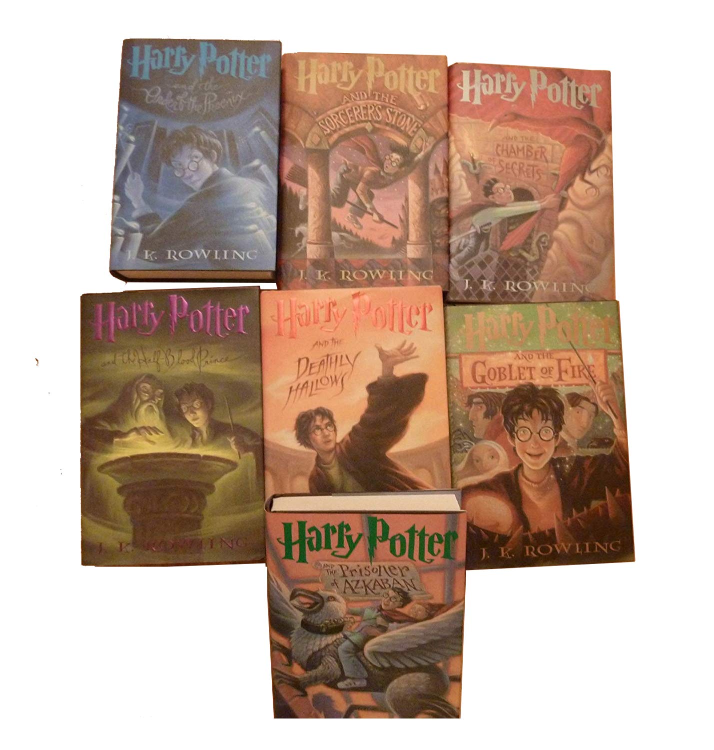 J.k. Rowling Harry Potter Set (Books 1-7)-no Box- May Be Paperback or Hardcover. used book depot