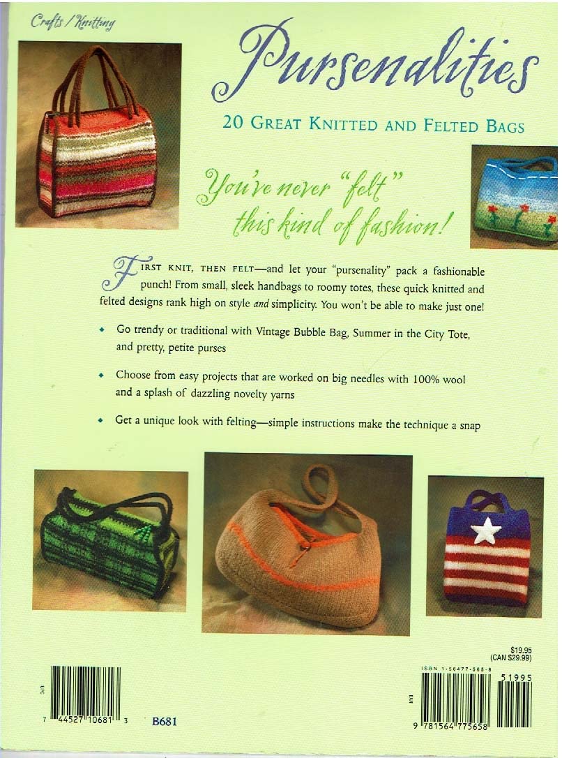 Pursenalities: 20 Great Knitted and Felted Bags used book depot