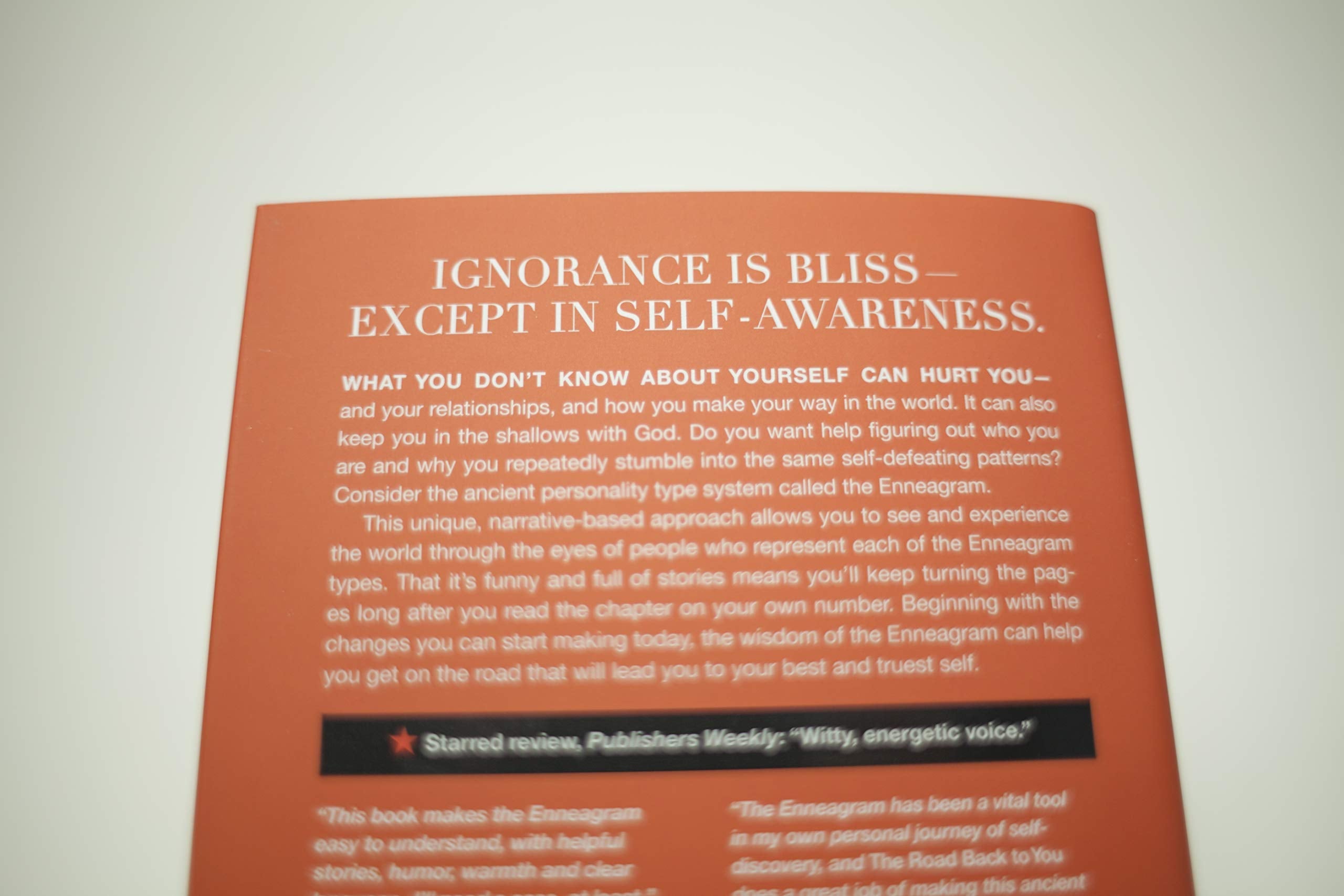 The Road Back to You: An Enneagram Journey to Self-Discovery used book depot