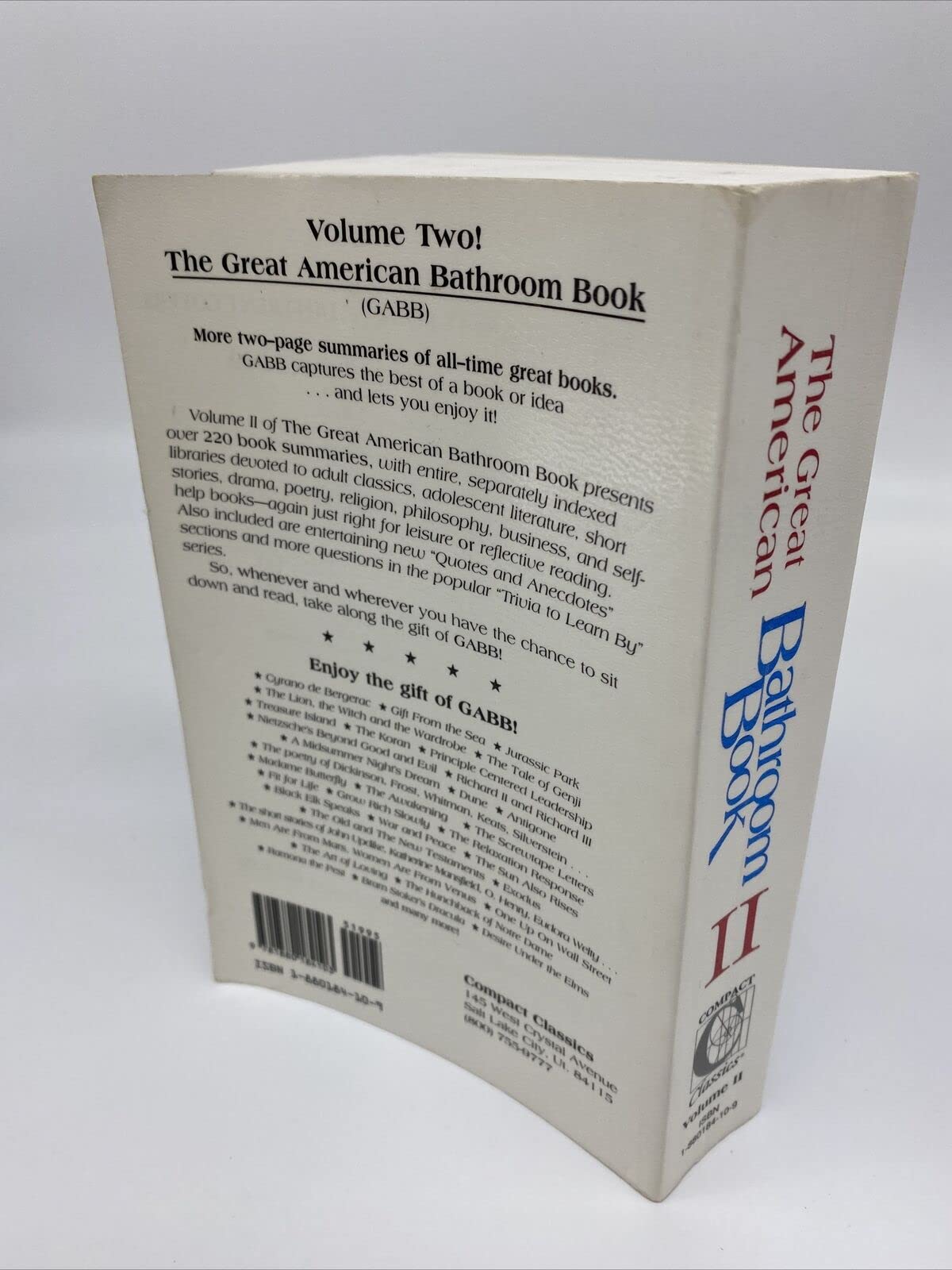 The Great American Bathroom Book, Volume II: The Second Sitting used book depot