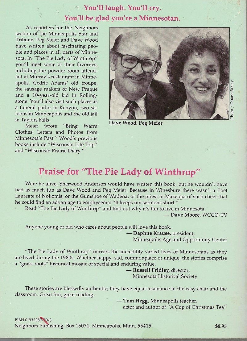 The Pie Lady of Winthrop: And Other Minnesota Tales used book depot