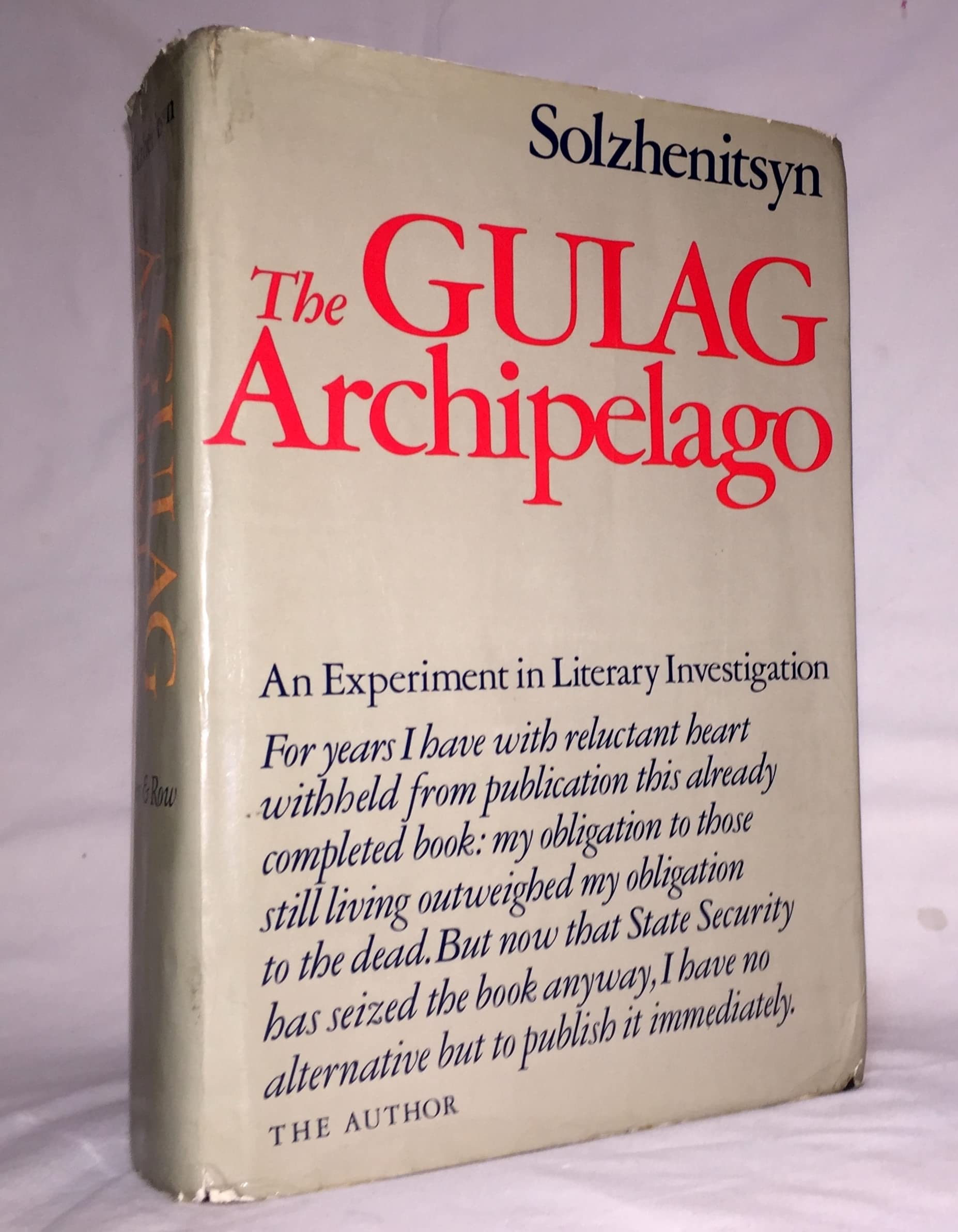 The Gulag Archipelago, 1918-1956: An Experiment in Literary Investigation, Vol. 3, Parts 5-7 used book depot