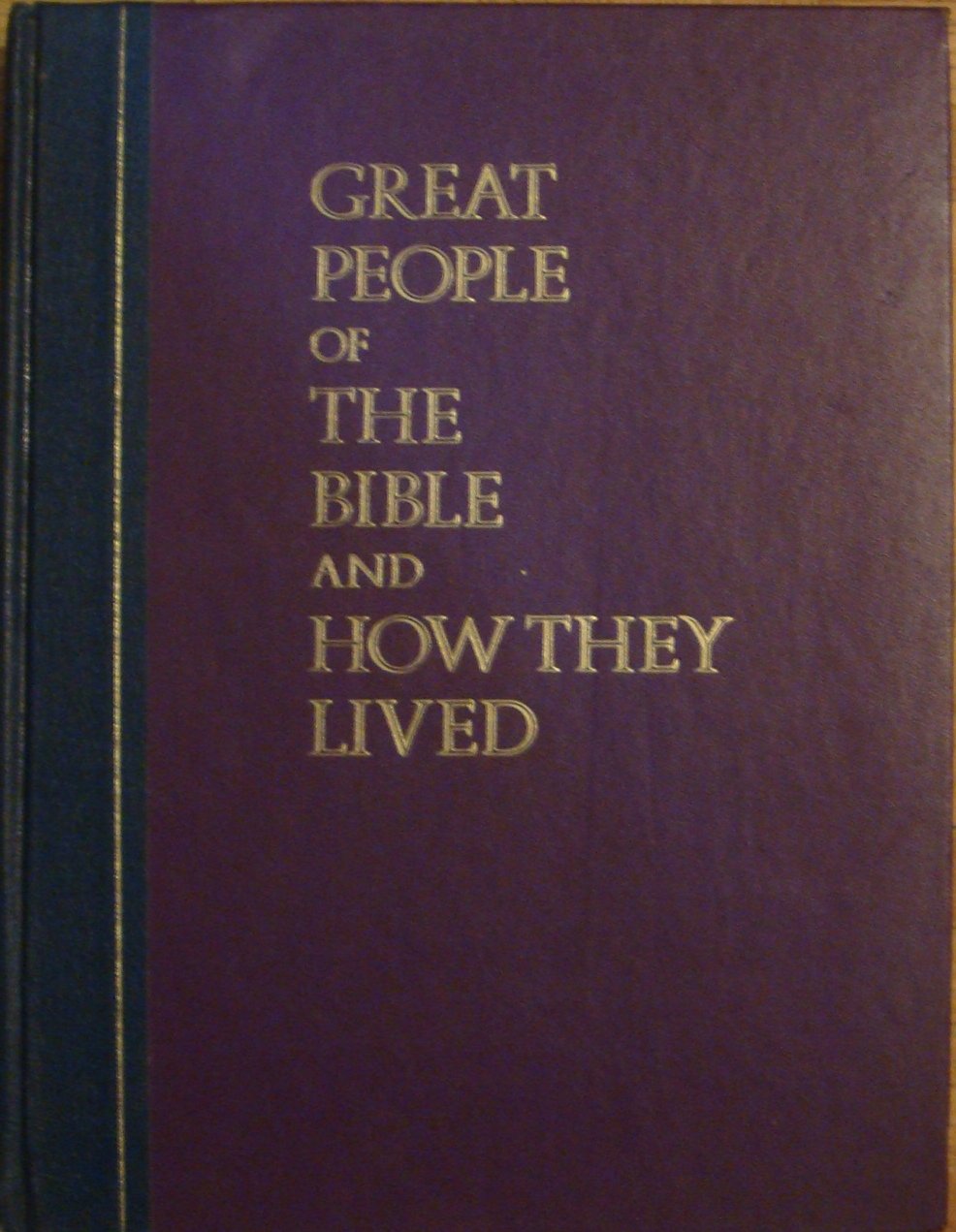 Great People of the Bible and How They Lived. used book depot