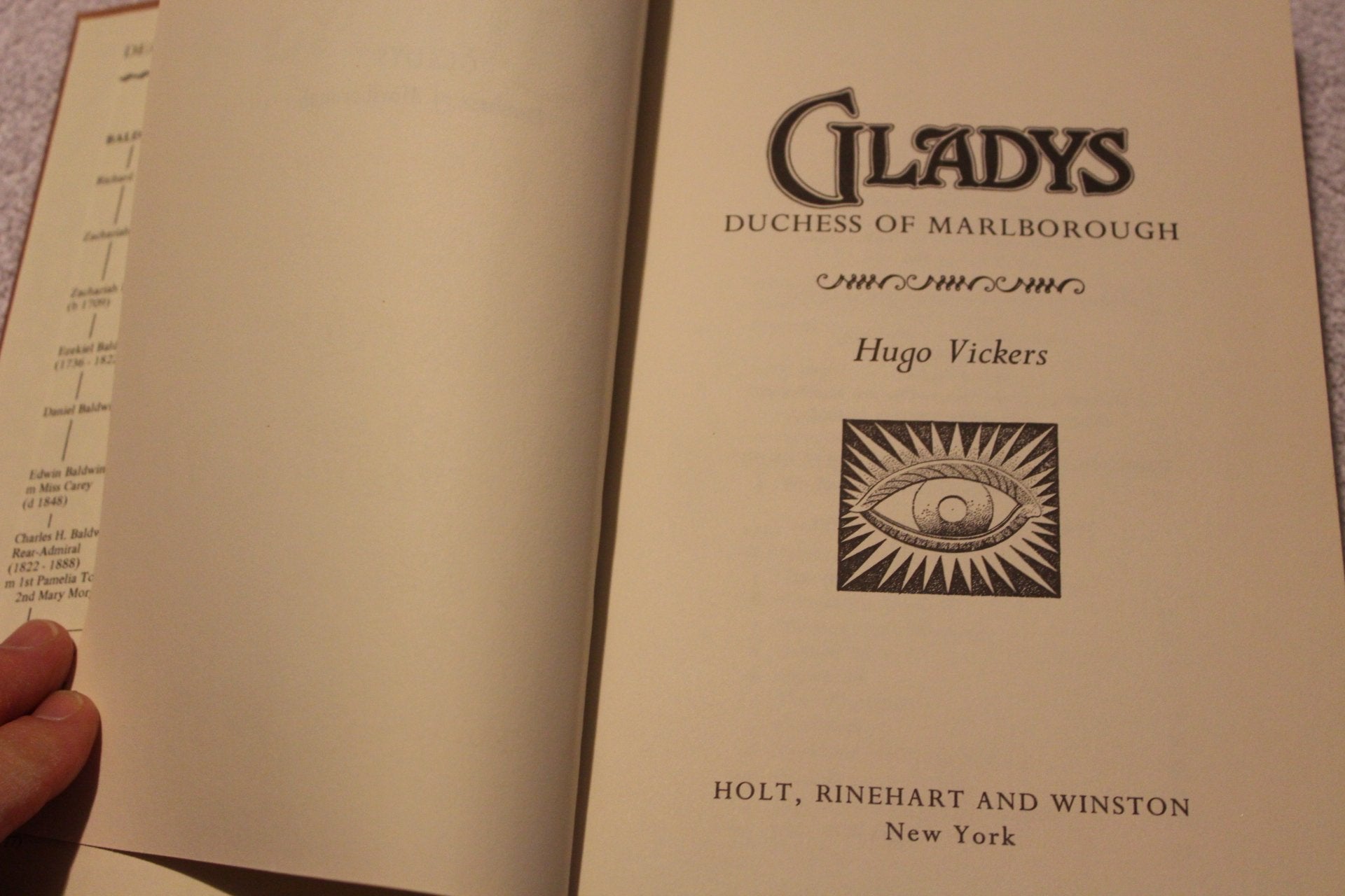 Gladys: Duchess of Marlborough used book depot