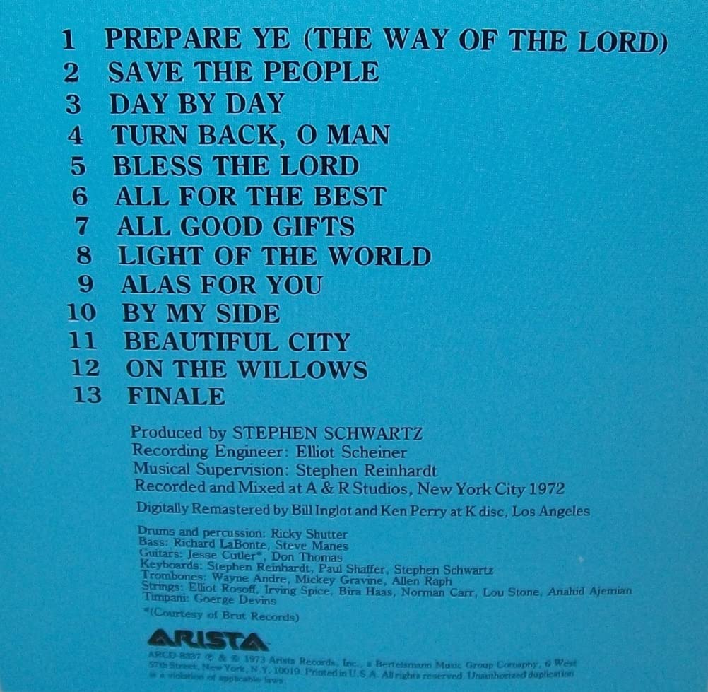 Godspell: Original Motion Picture Soundtrack used book depot