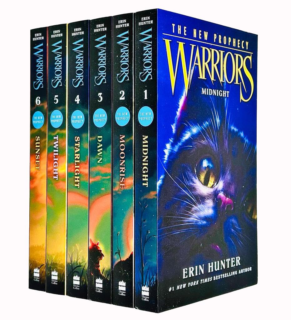 Warrior Cats Series 2: The New Prophecy by Erin Hunter 6 Books Set (Midnight, Moonrise, Dawn, Starlight, Twilight, Sunset) by Erin Hunter (2012-06-06) used book depot