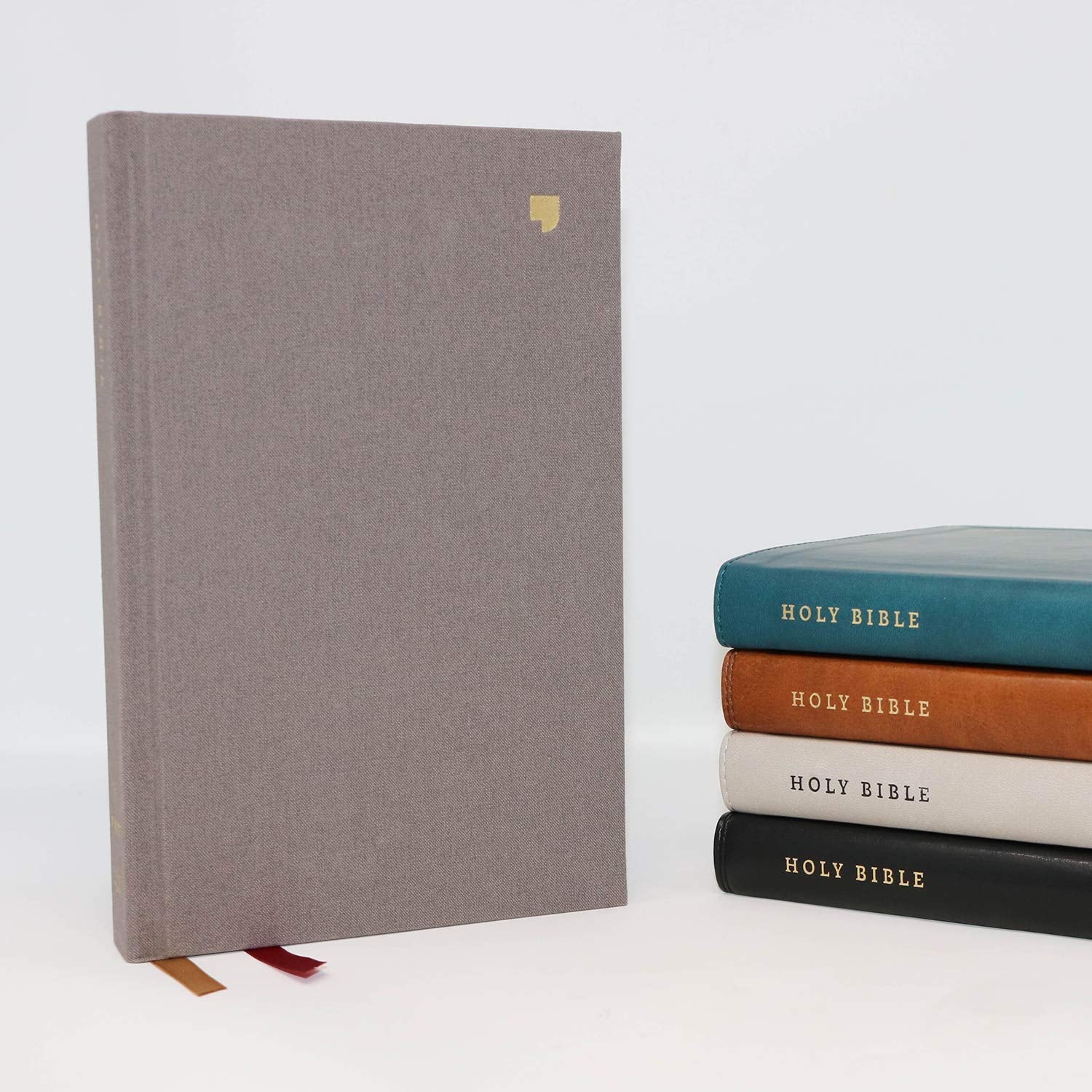NET Bible, Thinline, Cloth over Board, Gray, Comfort Print: Holy Bible used book depot