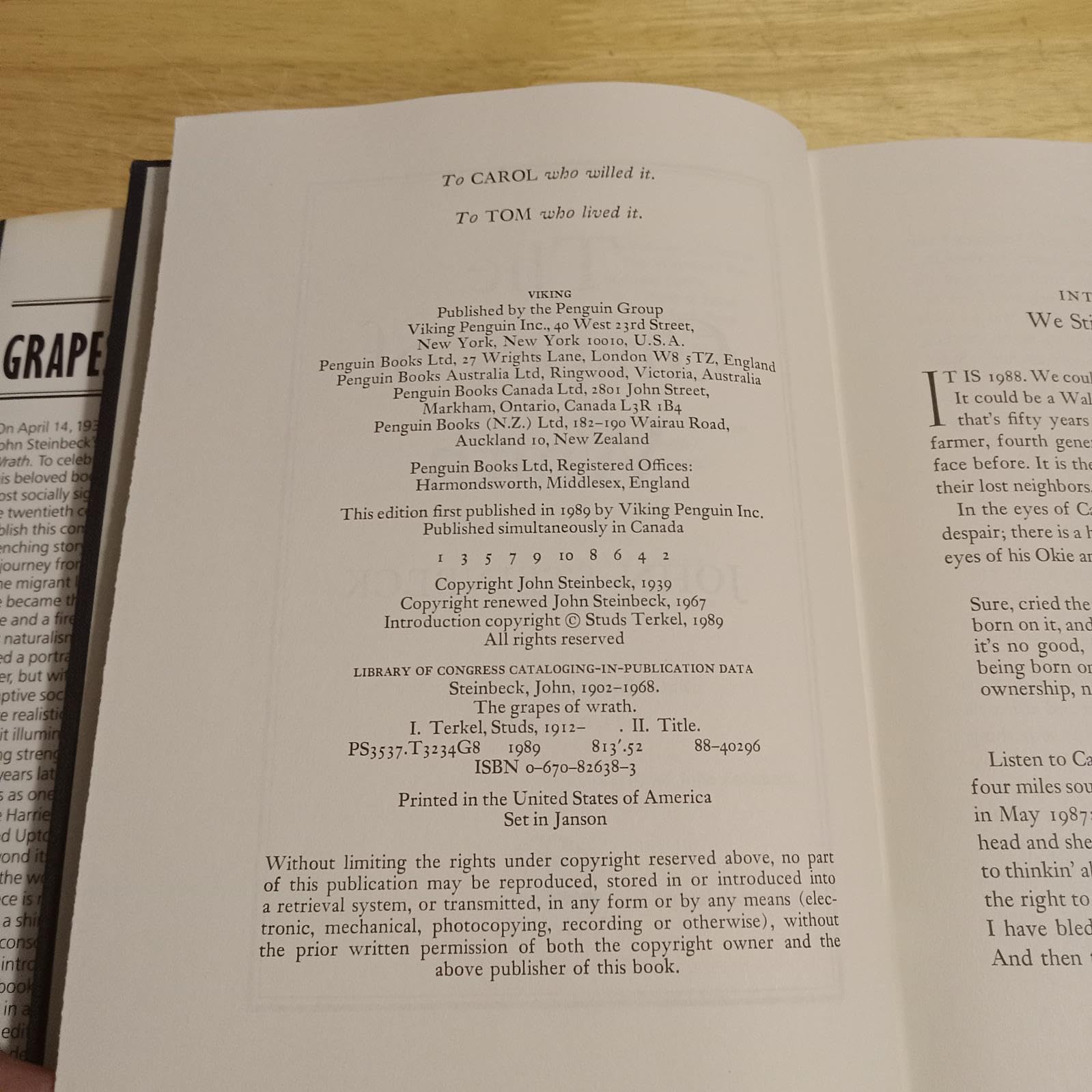 The Grapes of Wrath: 50th Anniversary Edition