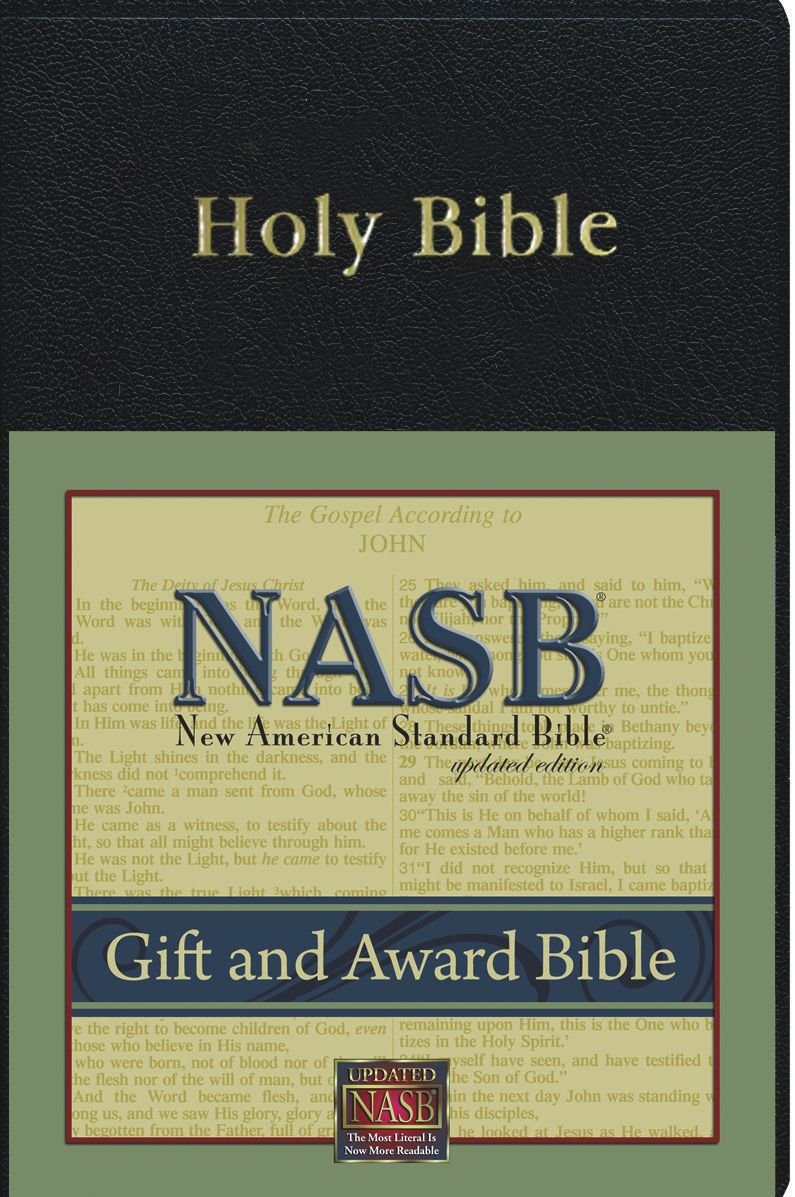 New American Standard Gift & Award Bible; Black Imitation Leather used book depot