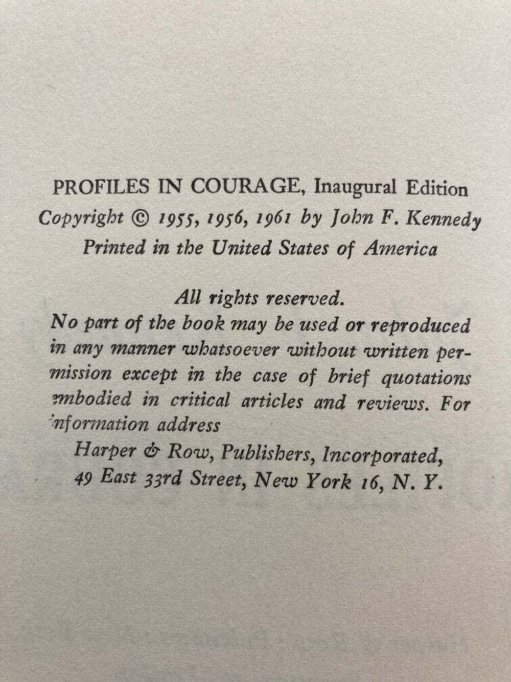 Profiles in Courage