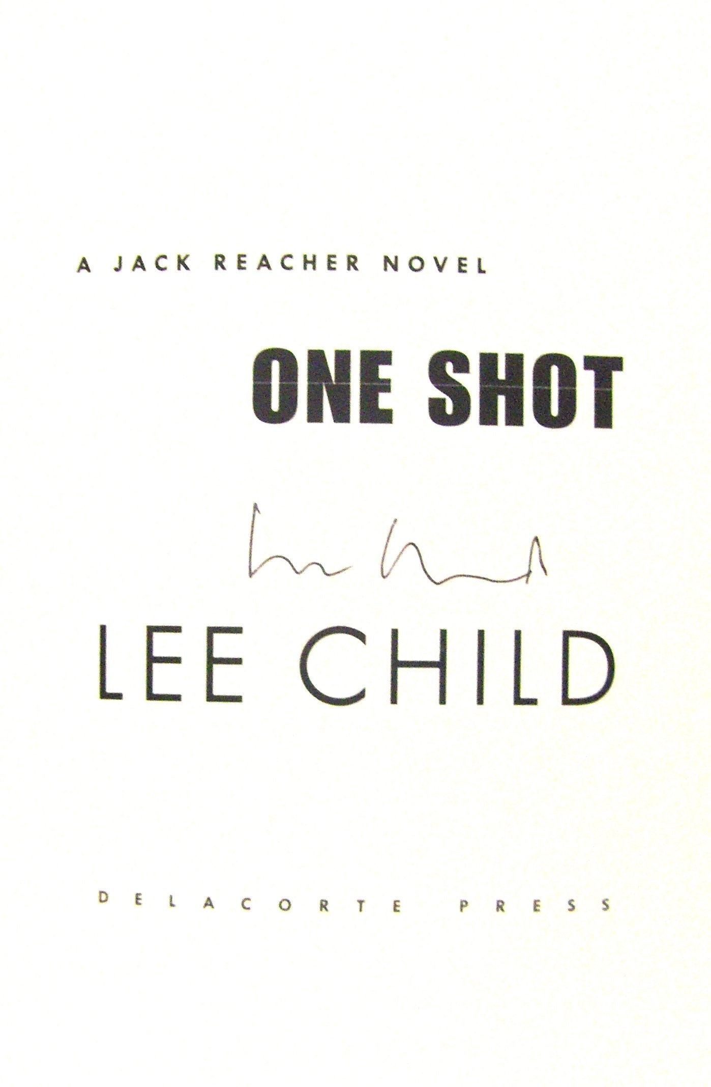One Shot (Jack Reacher, No. 9) used book depot