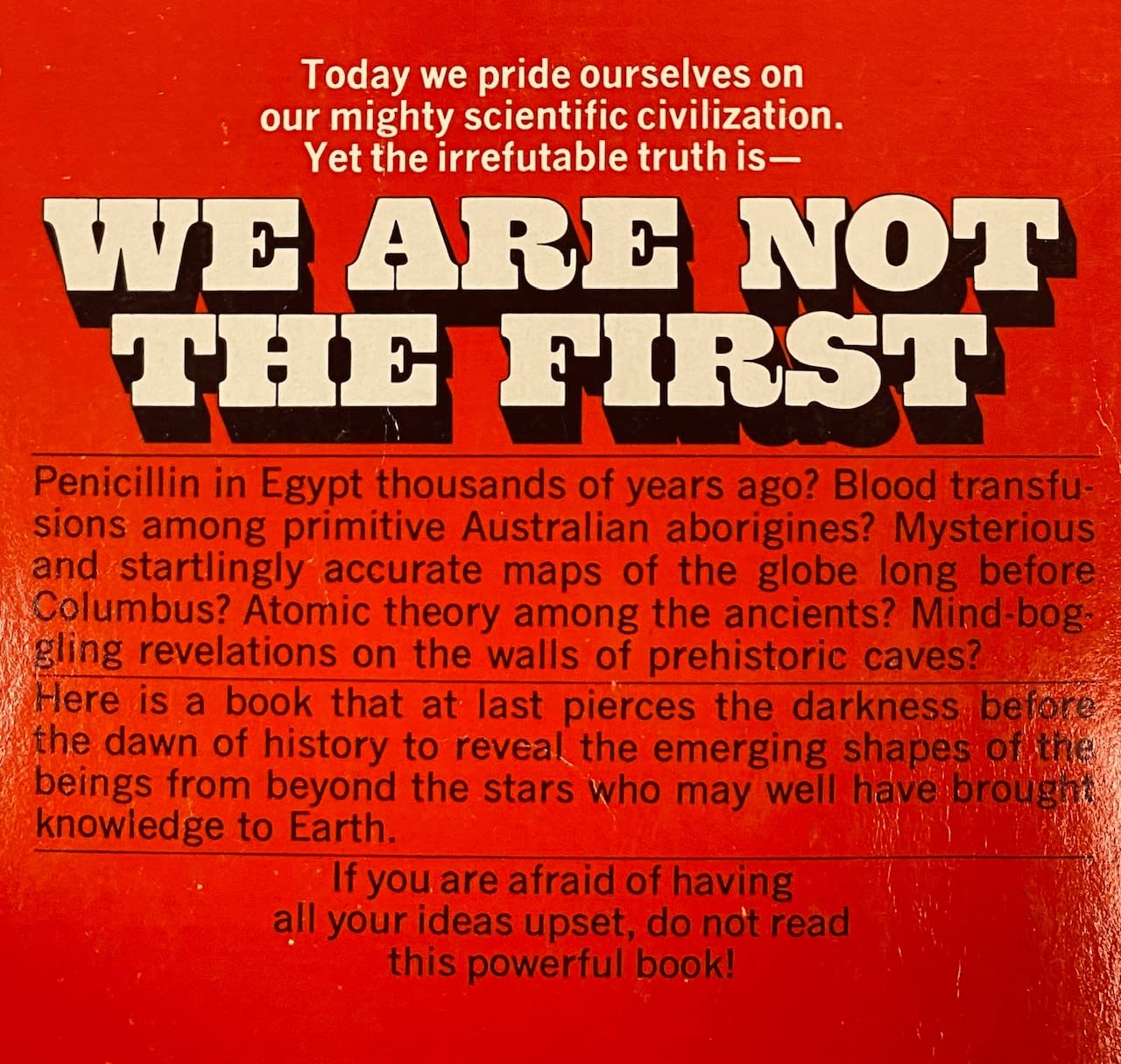 We Are Not the First - Riddles of Ancient Science used book depot