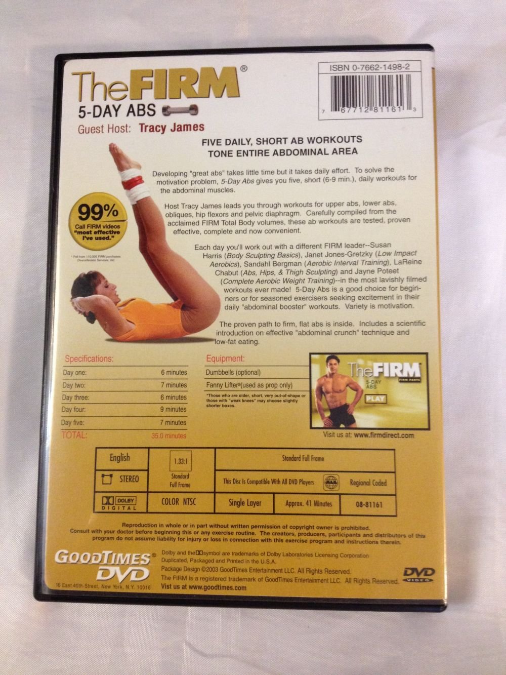 The Firm - Firm Parts 5-Day Abs DVD used book depot