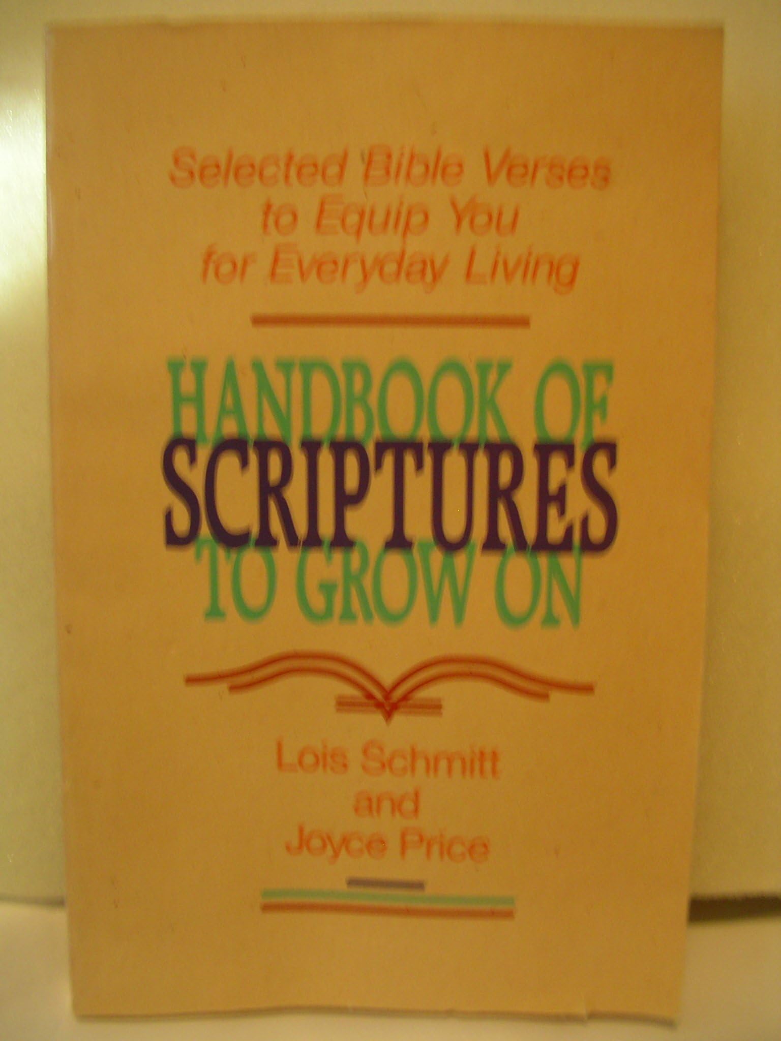 Handbook of Scriptures to Grow On used book depot