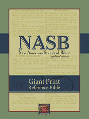 NASB Giant-Print Reference Bible (Burgundy Genuine Leather) used book depot
