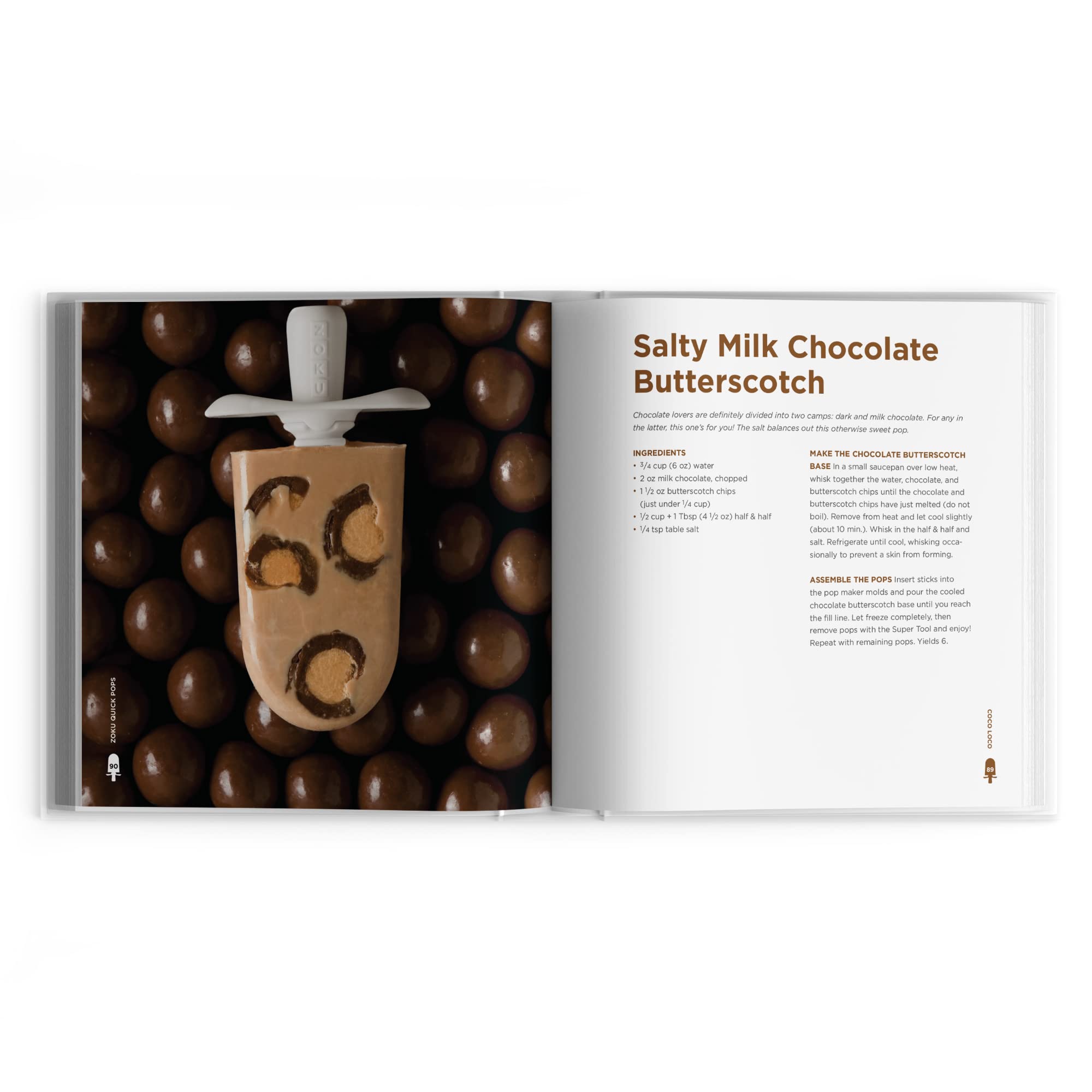 Zoku Quick Pops Recipe Book, Perfect the Art of Popsicle Making used book depot