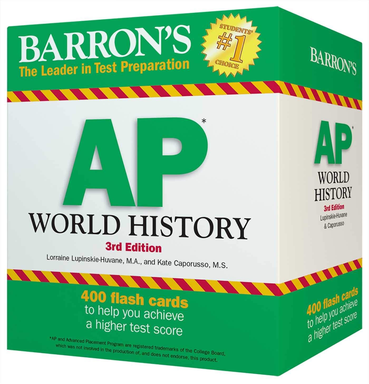 AP World History Flash Cards (Barron's Test Prep) used book depot