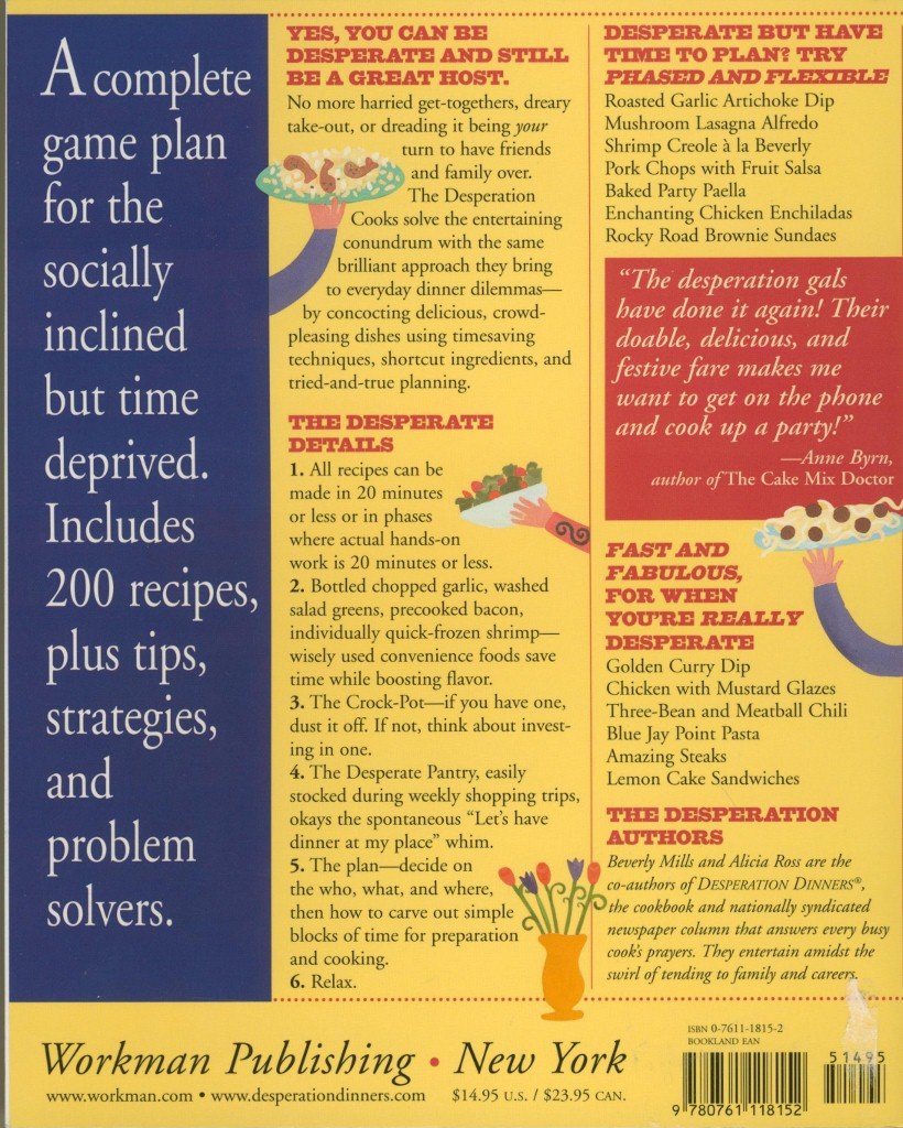 Desperation Entertaining! used book depot