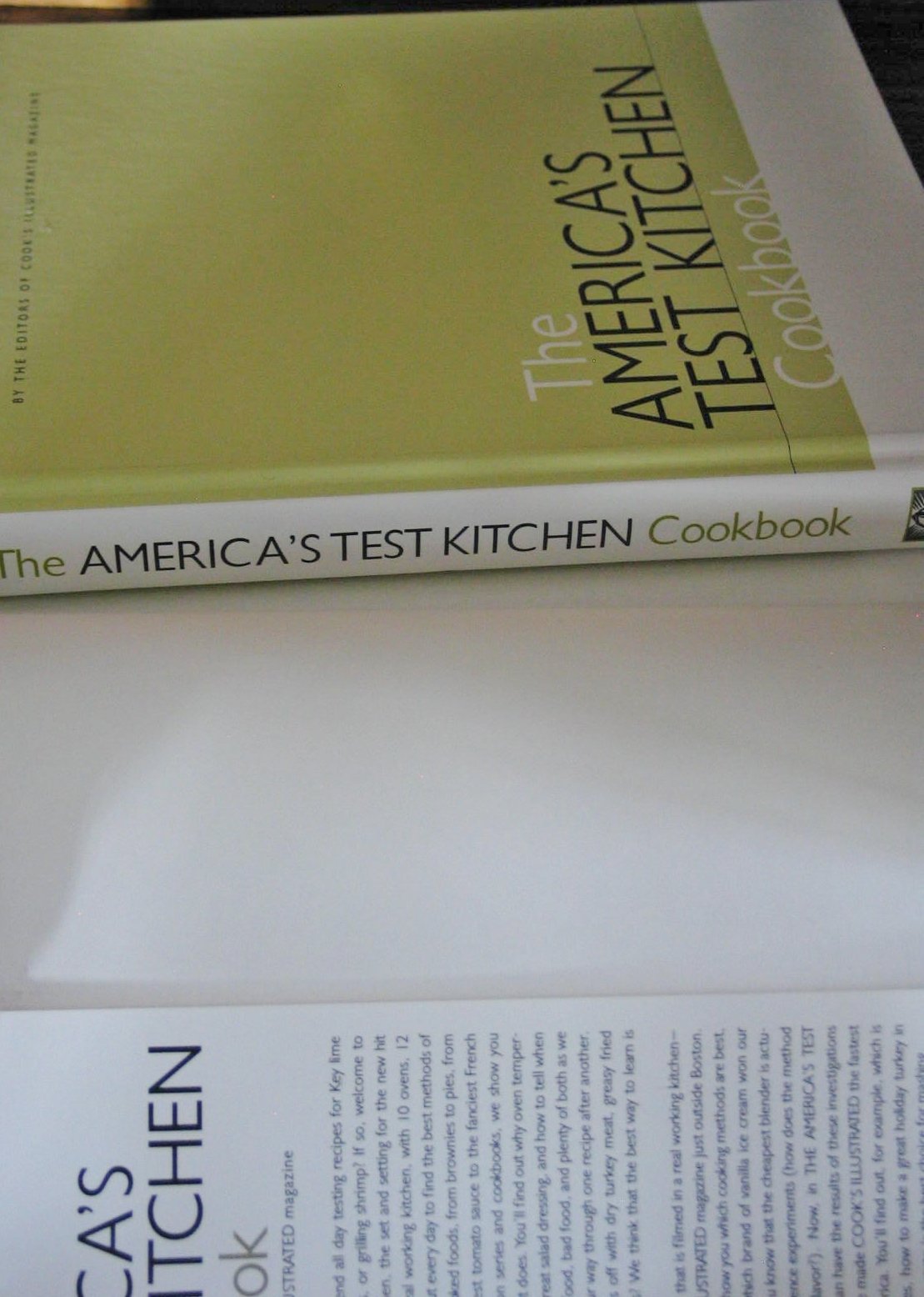 The America's Test Kitchen Cookbook used book depot