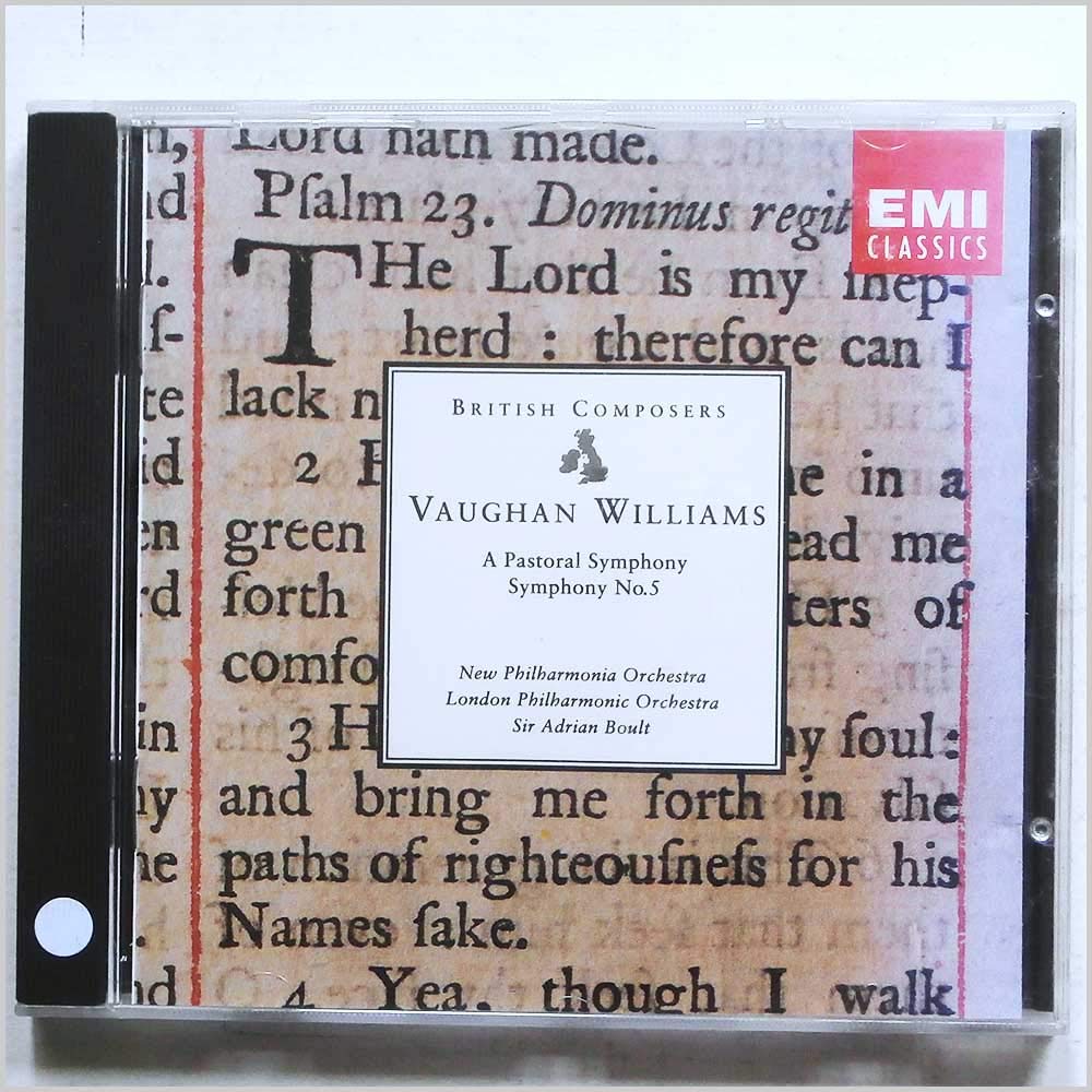 Vaughan Williams: A Pastoral Symphony & Symphony No. 5 used book depot