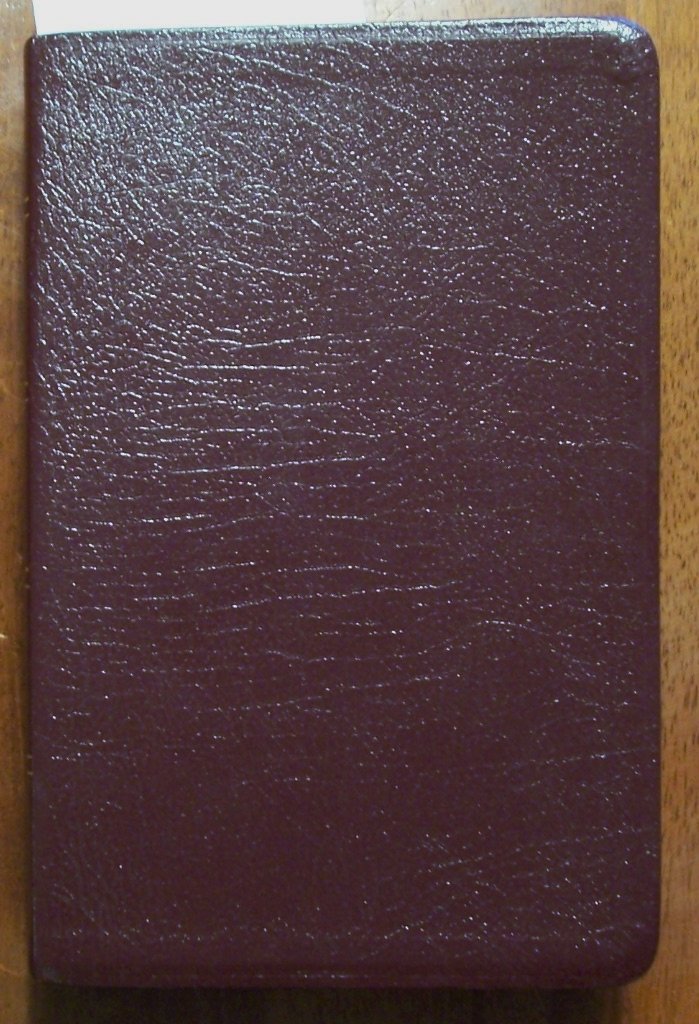 NIV Reference Bible, Personal Size (Burgundy Bonded Leather) used book depot