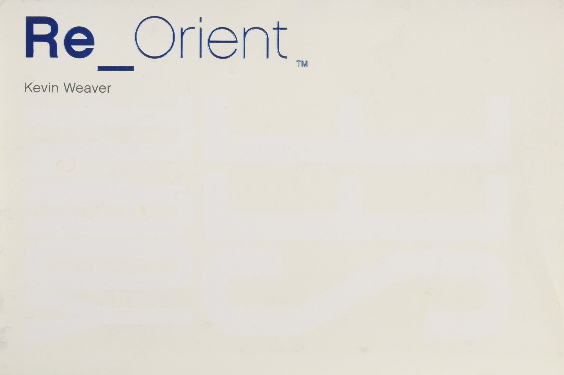 Re-Orient - You'L See An Uprising used book depot