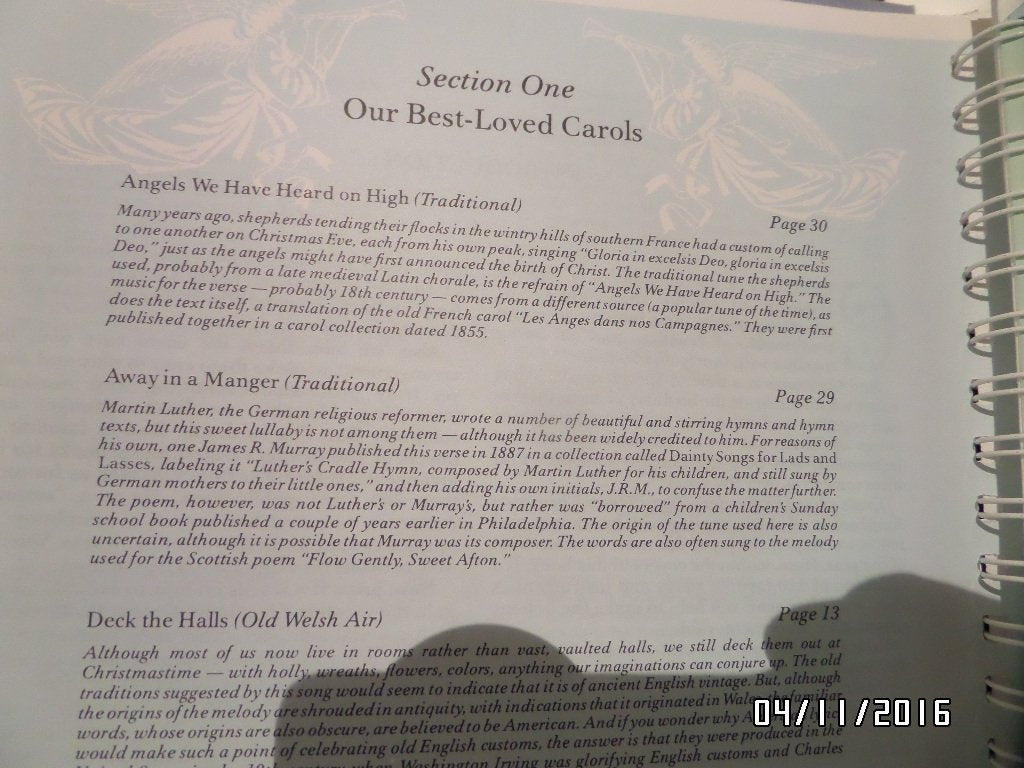 The Reader's Digest Merry Christmas Songbook used book depot