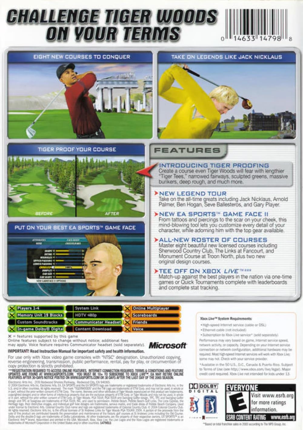 Tiger Woods PGA Tour 2005 - Xbox used book depot