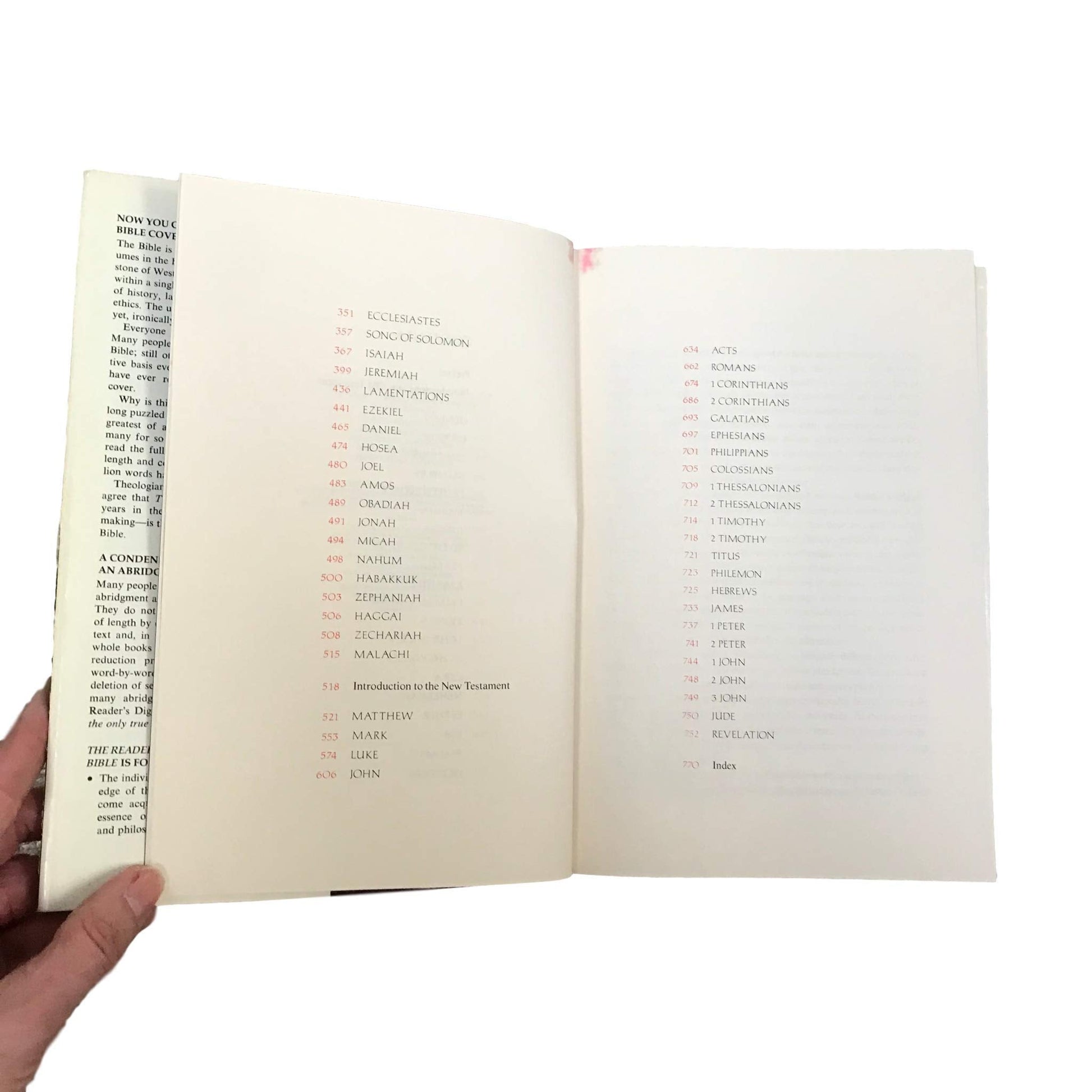 Reader's Digest Bible: Condensed from the Revised Standard Version Old and New Testaments used book depot