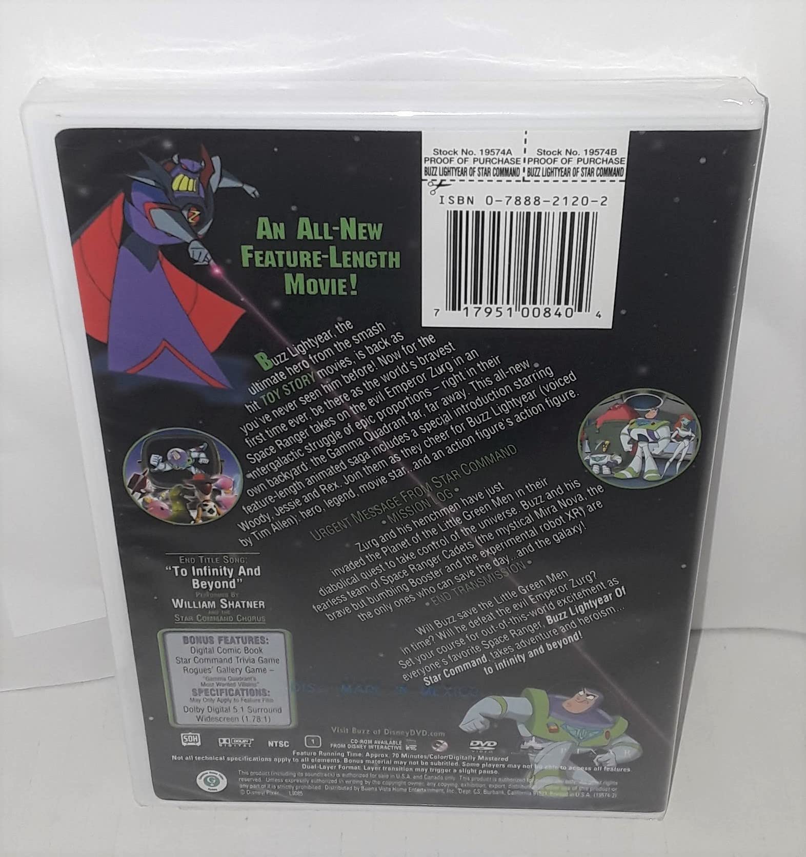 Buzz Lightyear of Star Command: The Adventure Begins [DVD] used book depot