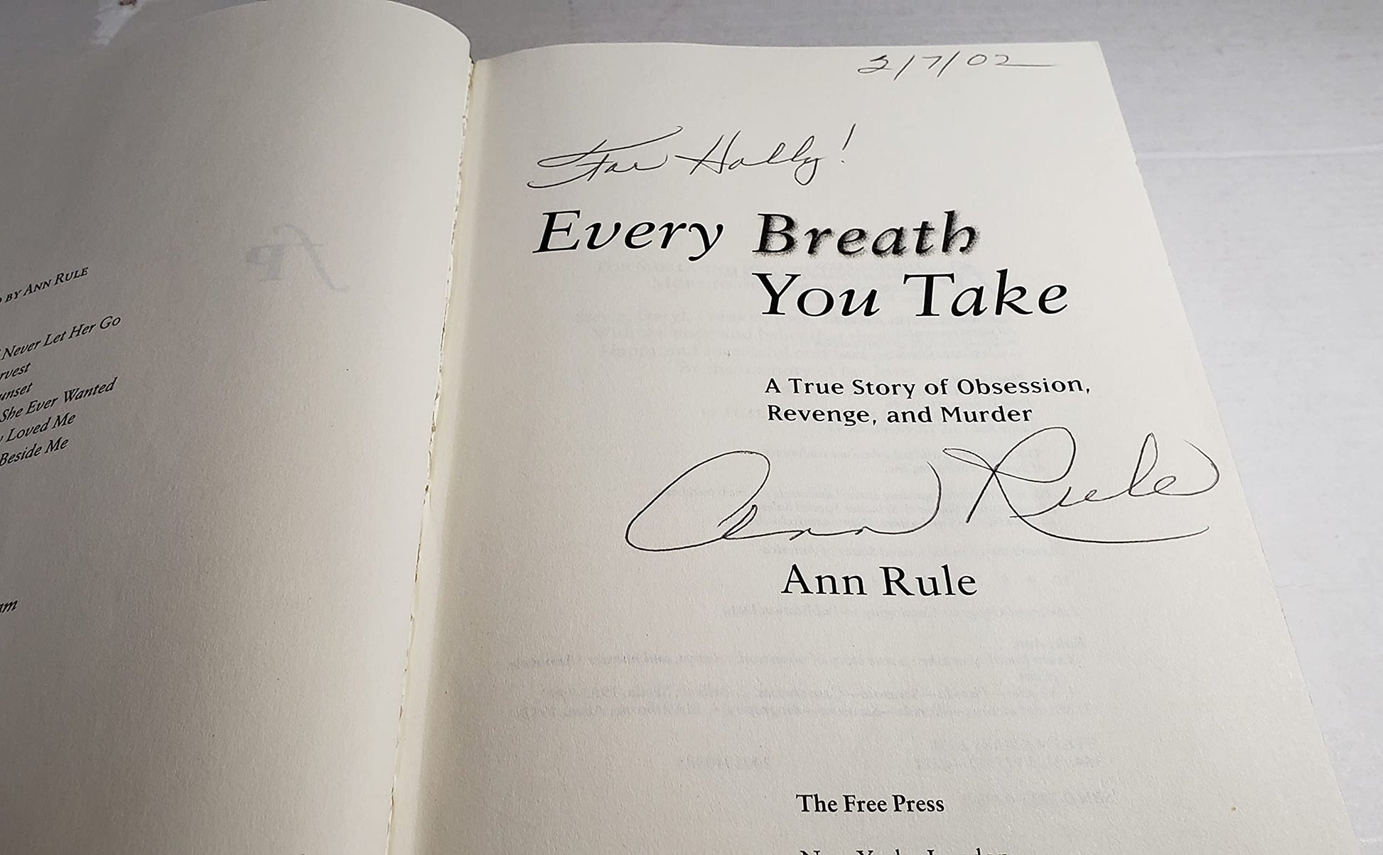 Every Breath You Take: A True Story of Obsession, Revenge, and Murder used book depot