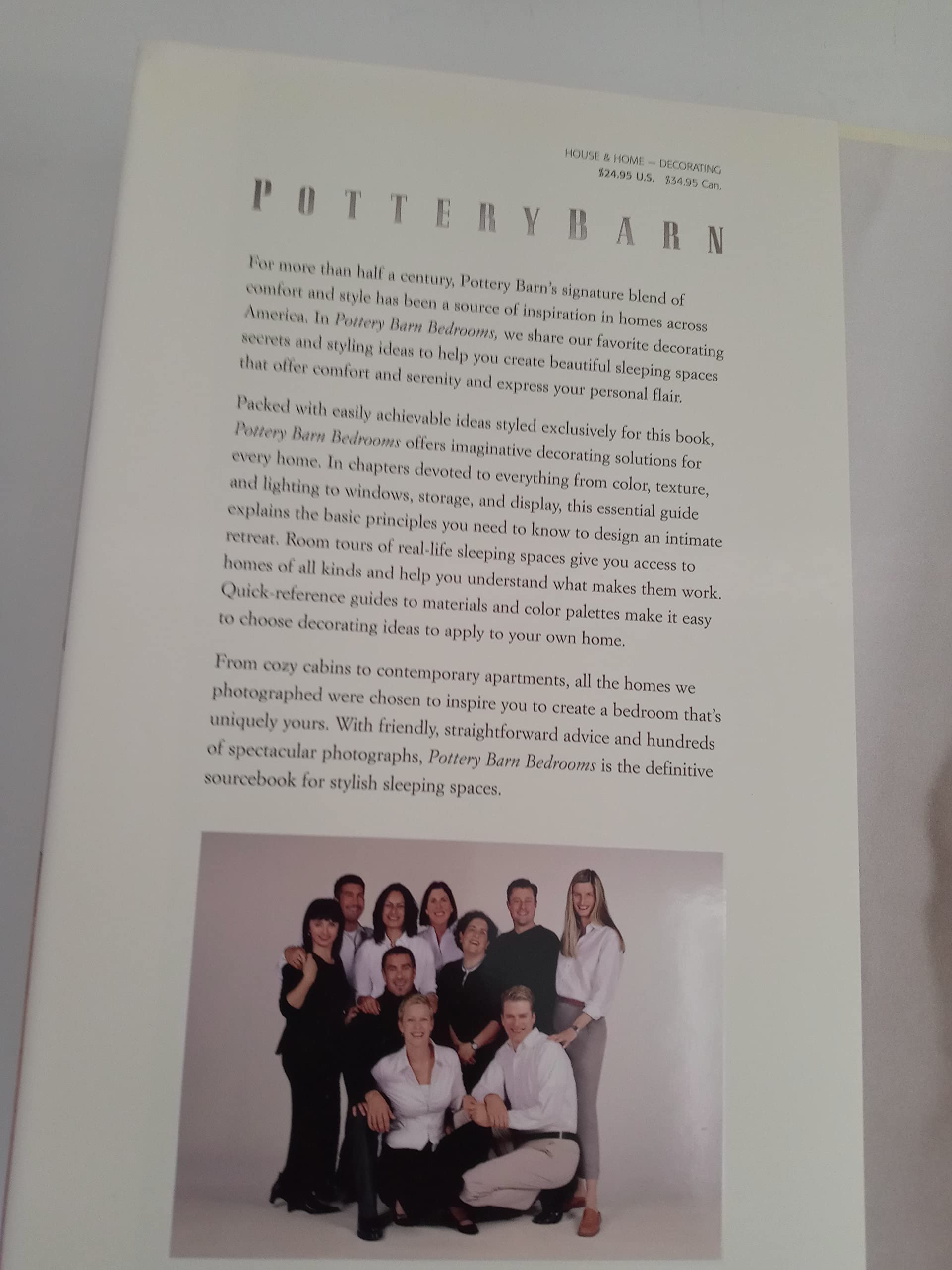 Pottery Barn Bedrooms used book depot